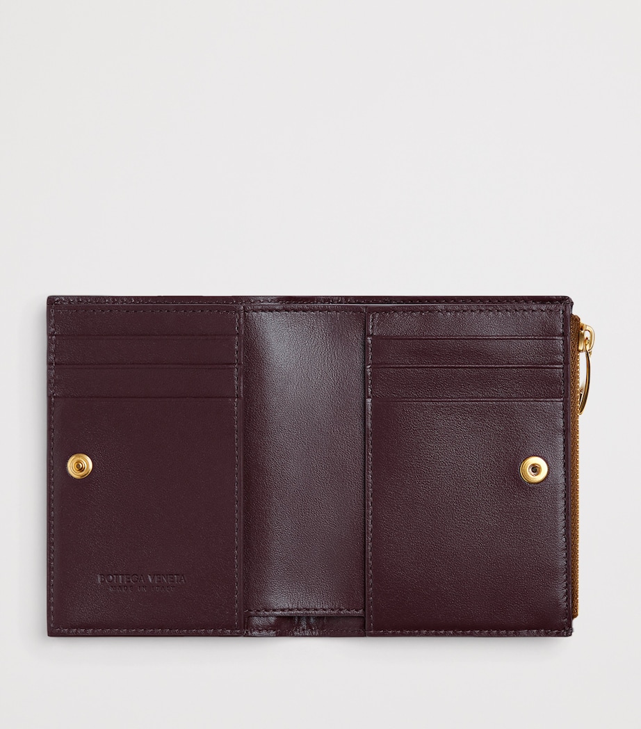 Small Leather Intrecciato Bifold Wallet 2827 Image 4