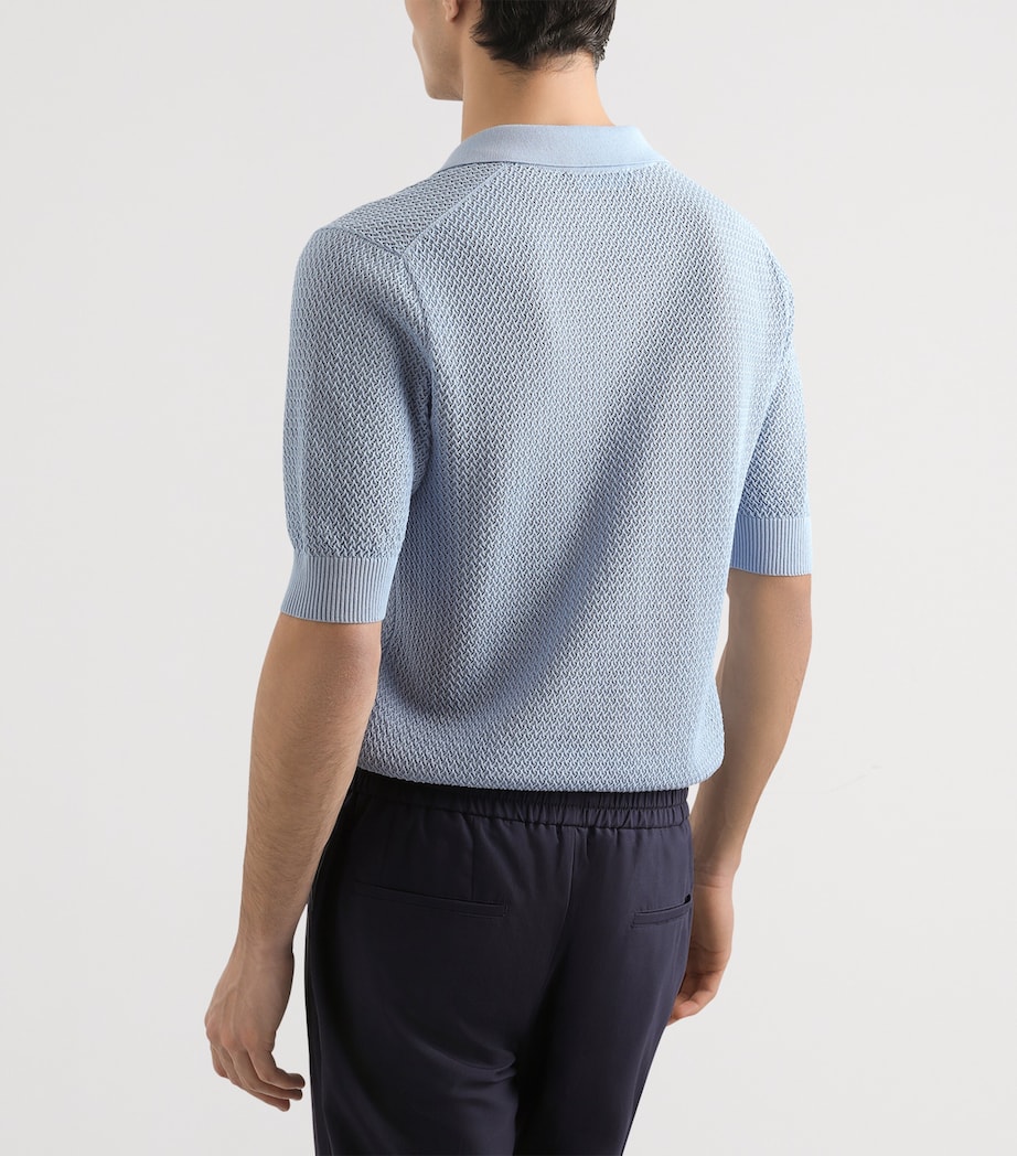 Cotton Polo Shirt B1932-MEDIUM LI Image 5