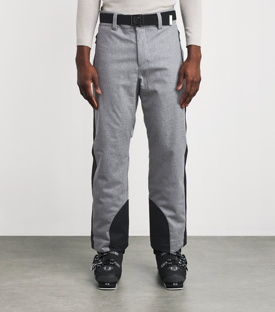 Water-Repellent Virgin Wool-Blend Wido Ski Trousers 012-LIGHT GREY MEL Image 3