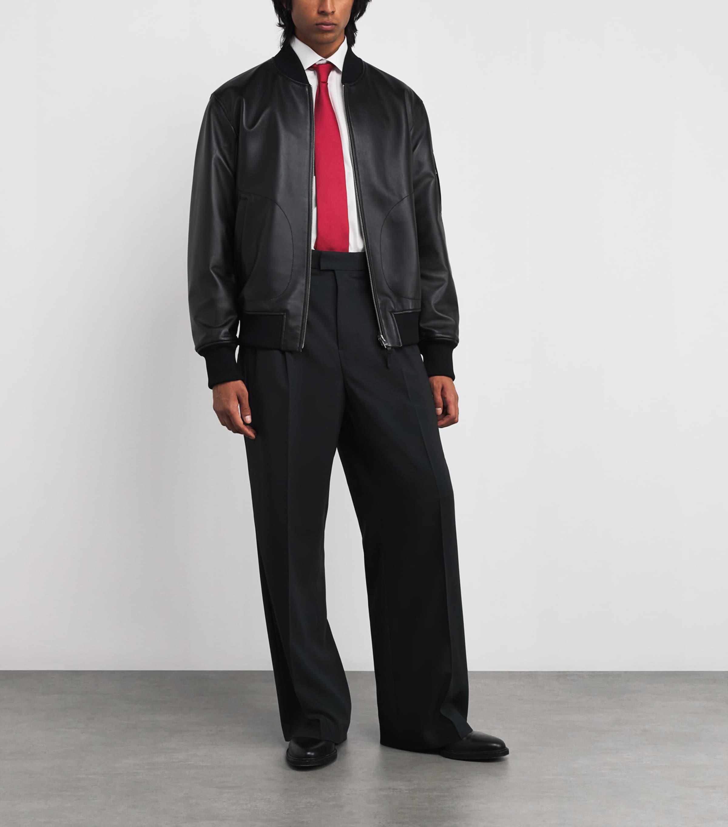 Silk Tie 58-RED Image 3