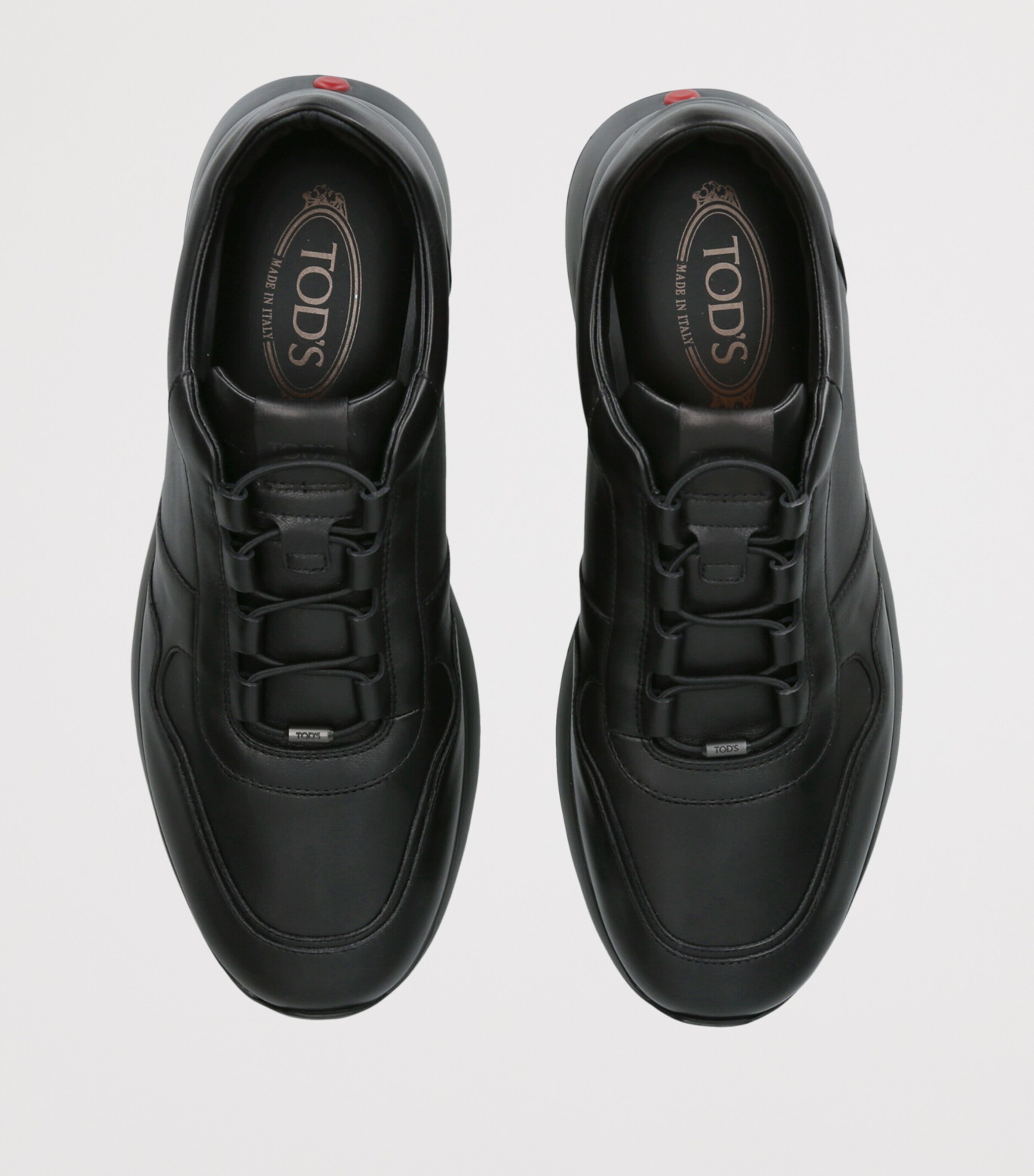 Tod's Leather Allacciato 79k Sneakers Black Image 3