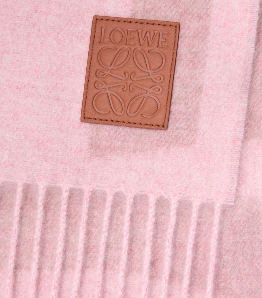 Cashmere Anagram Scarf LIGHT PINK/PINK Image 3