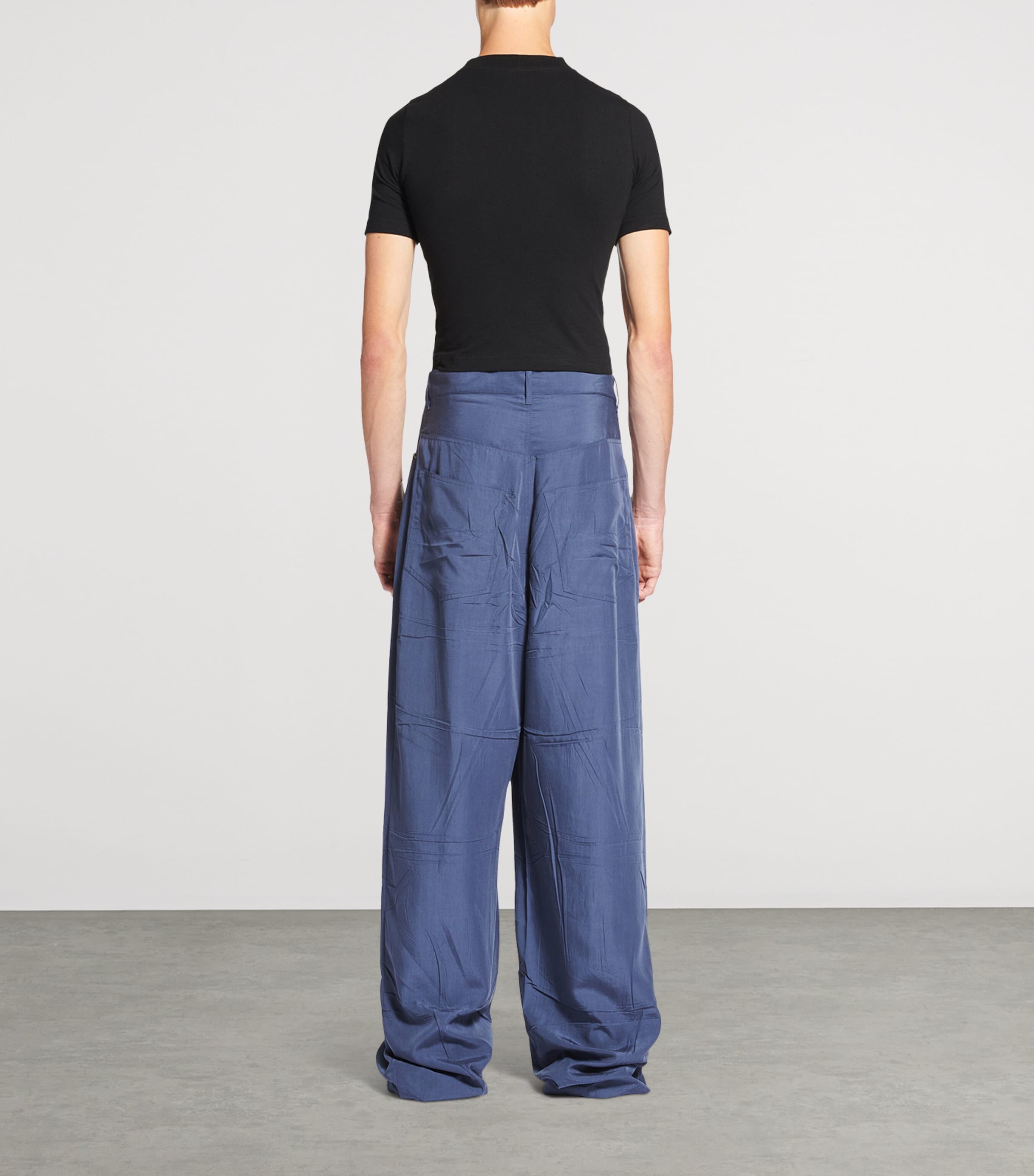 Poplin Wide-Leg Trousers 4530 Image 5