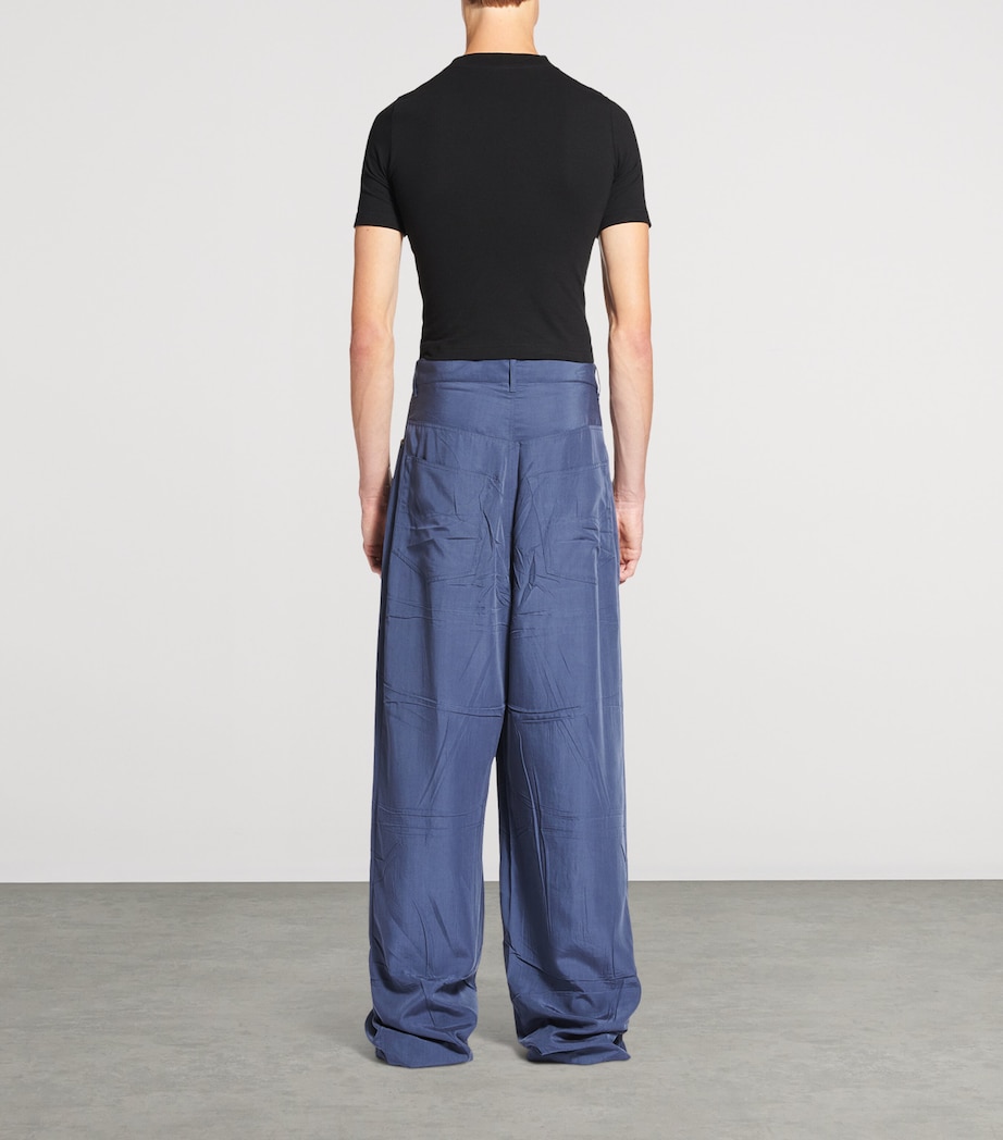 Poplin Wide-Leg Trousers 4530 Image 5