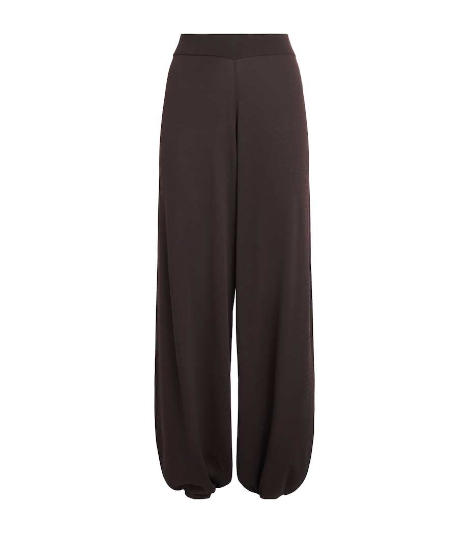 Herskind Womens Merino Clark Wide-Leg Trousers Coffee Image 1