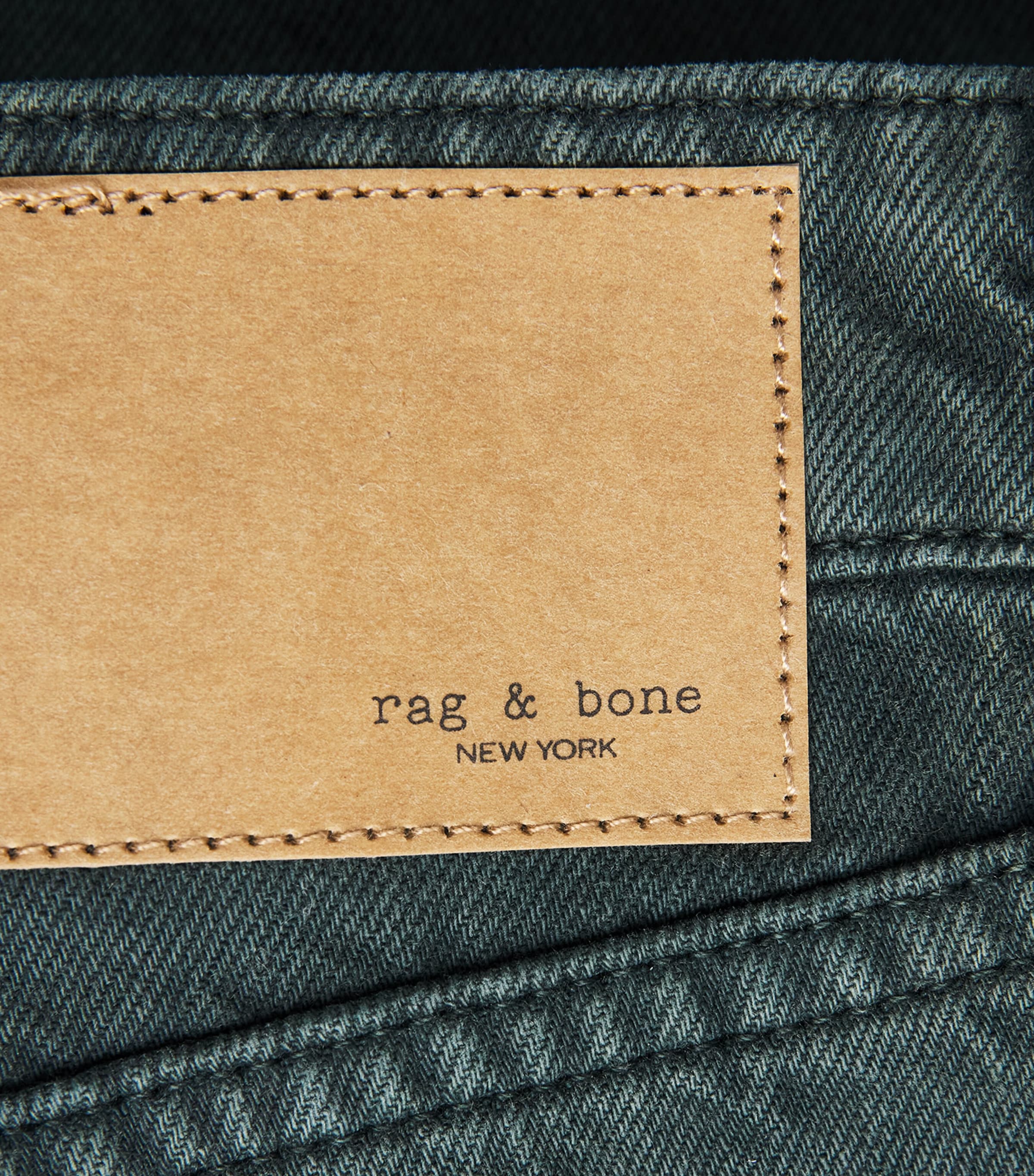 Rag & Bone Womens Logan Mid-Rise Wide-Leg Jeans Greenstone Image 6