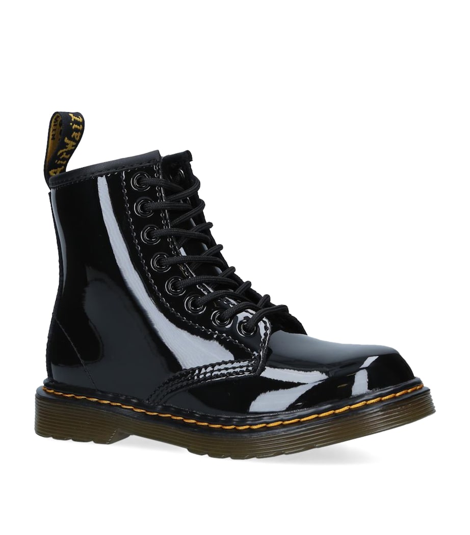 Leather Vintage 1460 Boots BLACK Image 1