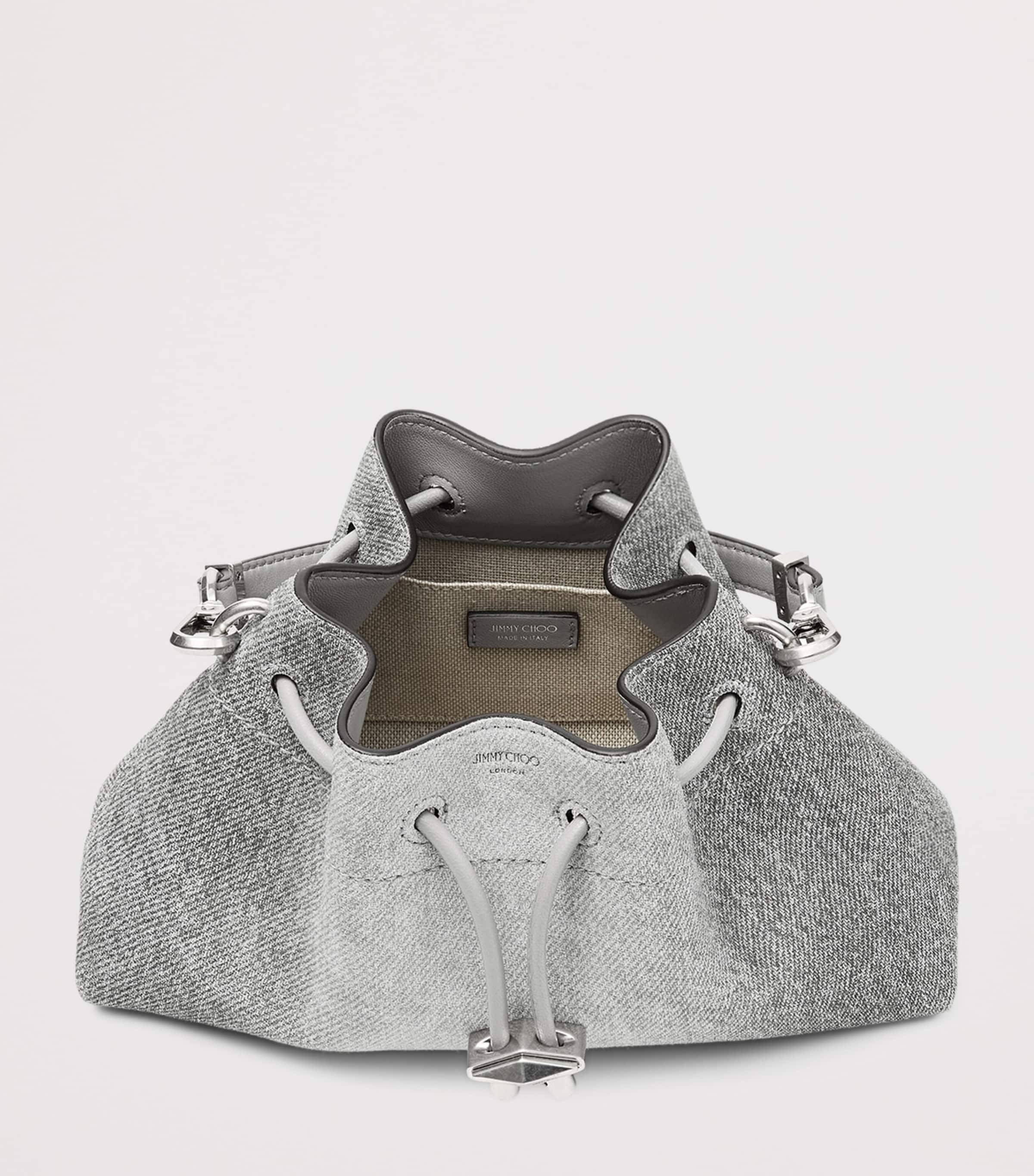 Cinch Small Suede Shoulder Bag DOVE/DOVE/ANTIQUE SI Image 4