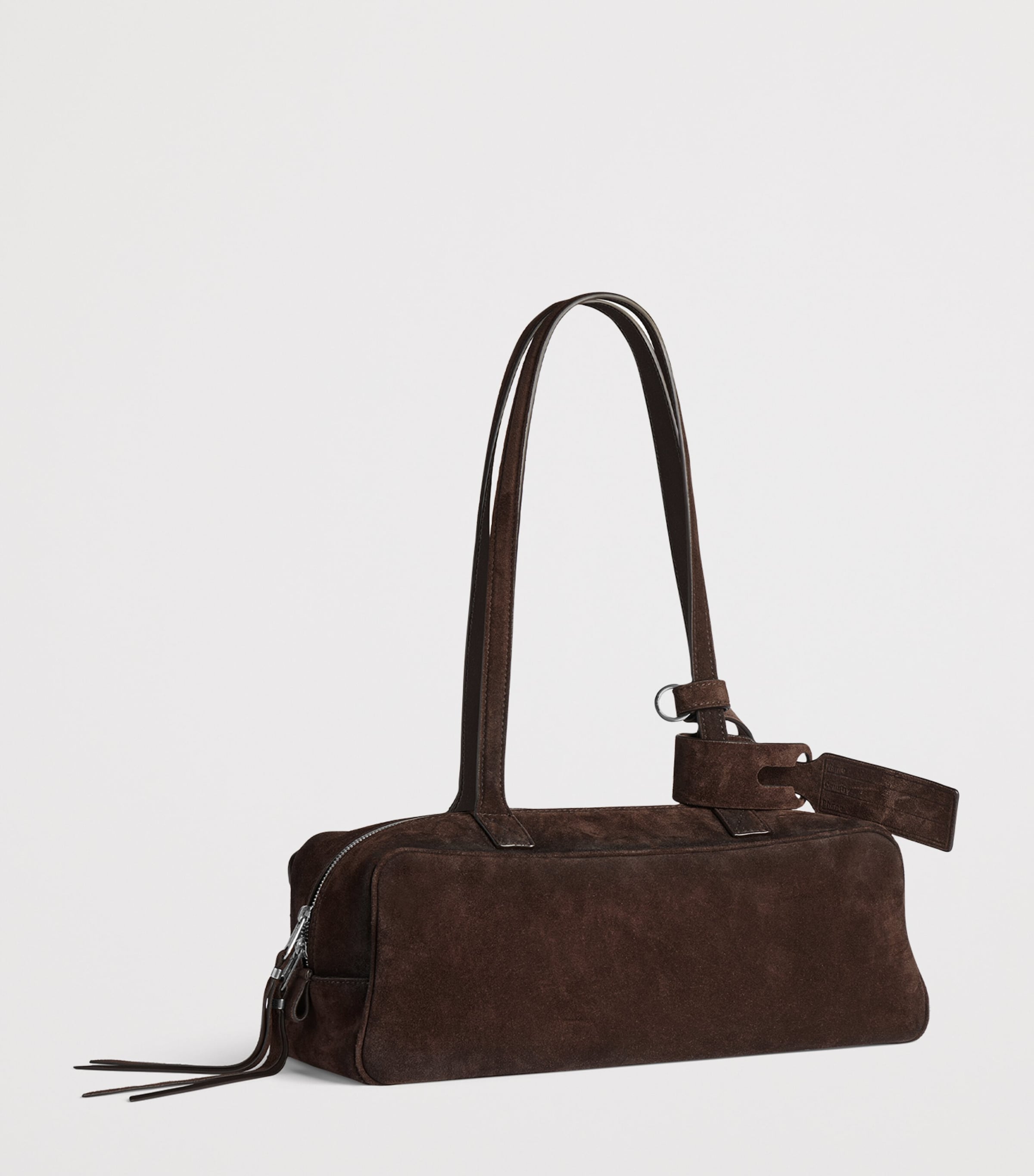 Small Leather Carrie Bowling Top-Handle Bag 2308 Image 4