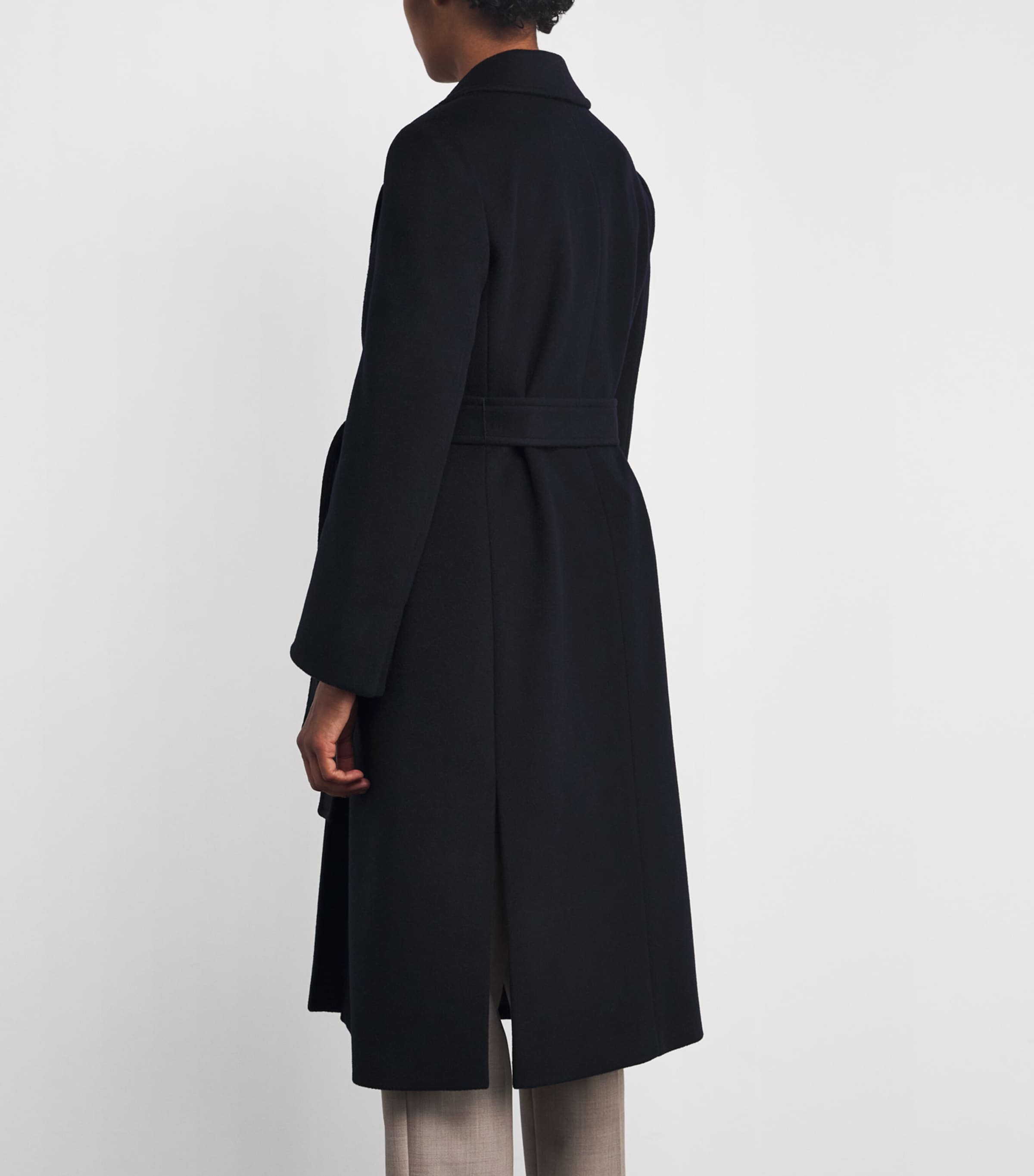 Wool Runaway Coat NAVY Image 4
