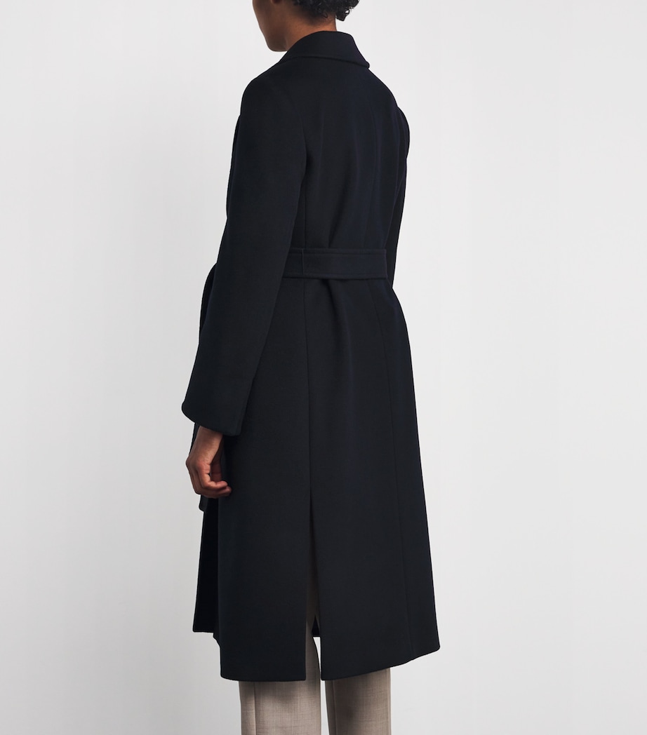 Wool Runaway Coat NAVY Image 4