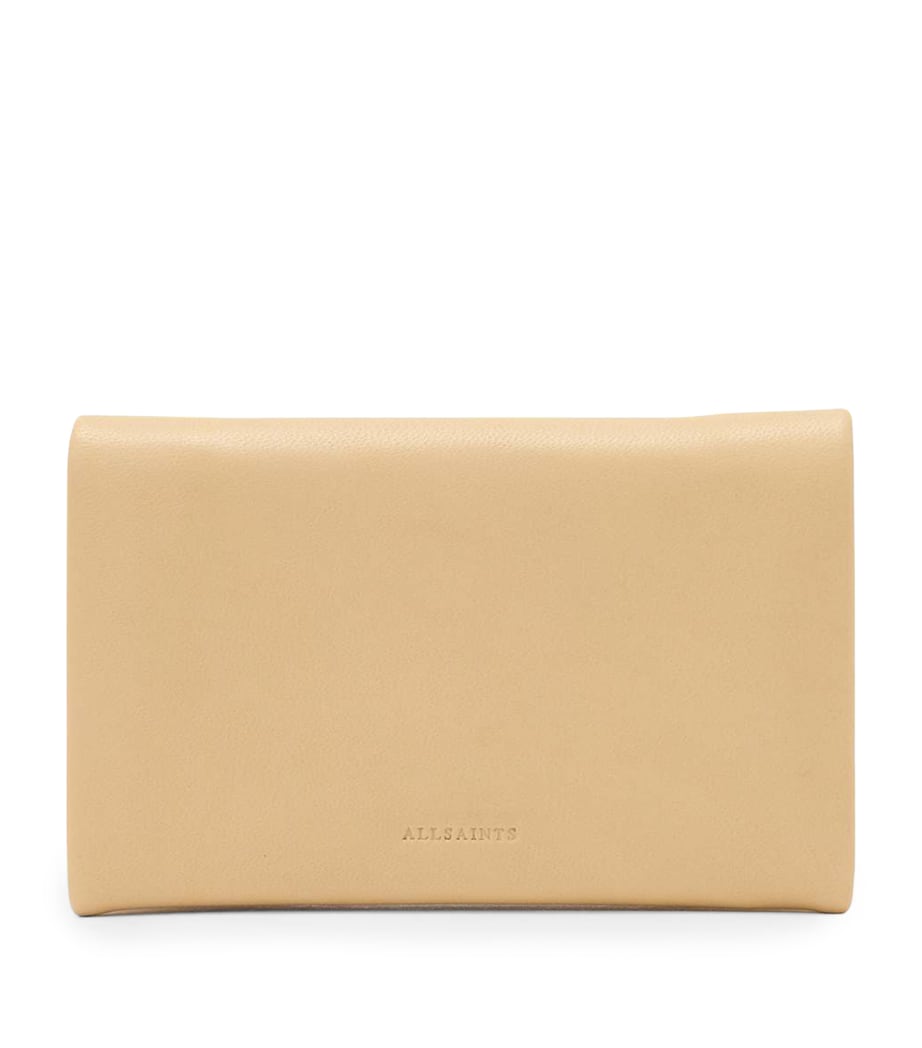 AllSaints Leather Harluna Wallet Mellow Yellow Image 1