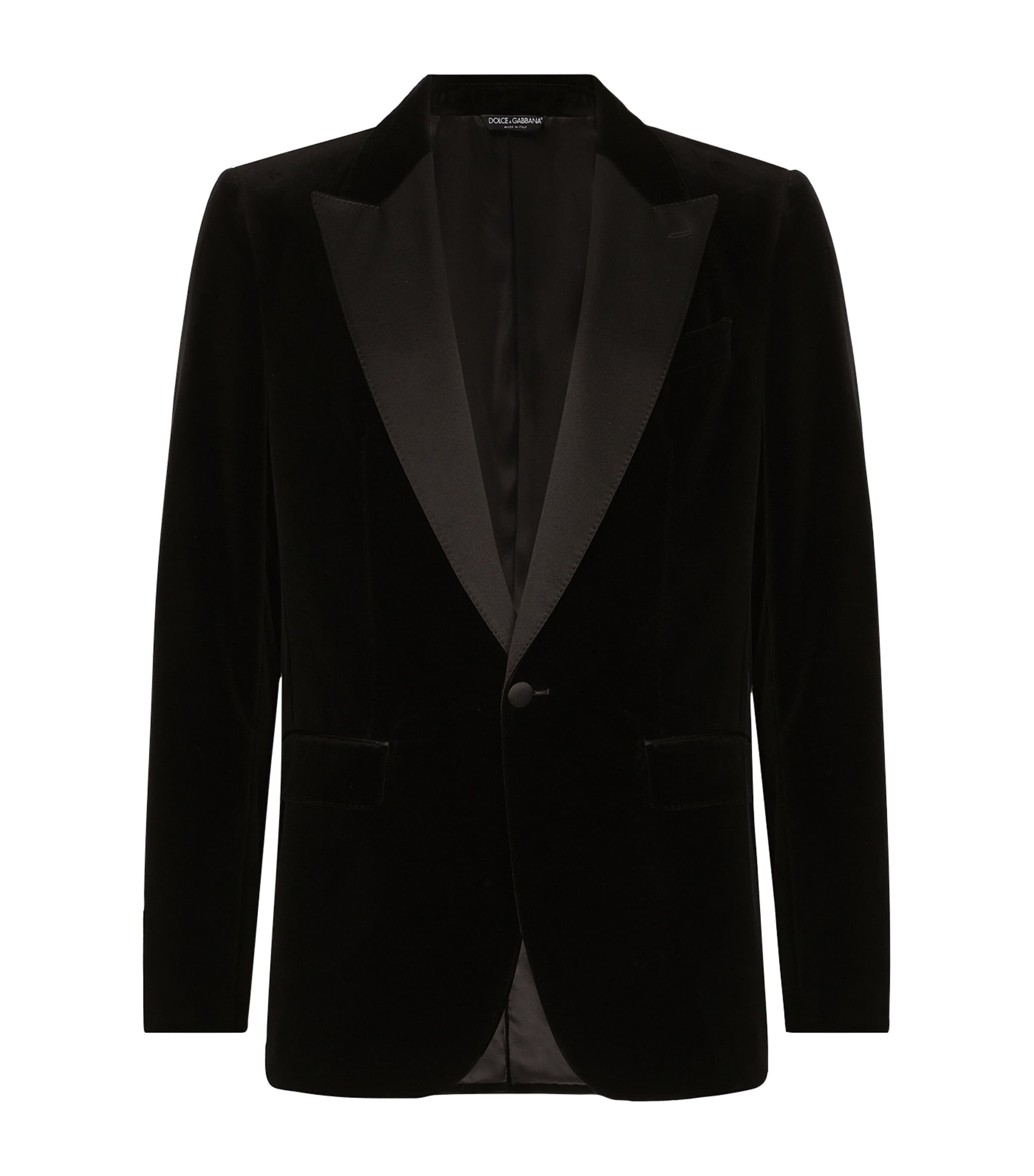 Dolce & Gabbana Velvet Single-breasted Blazer