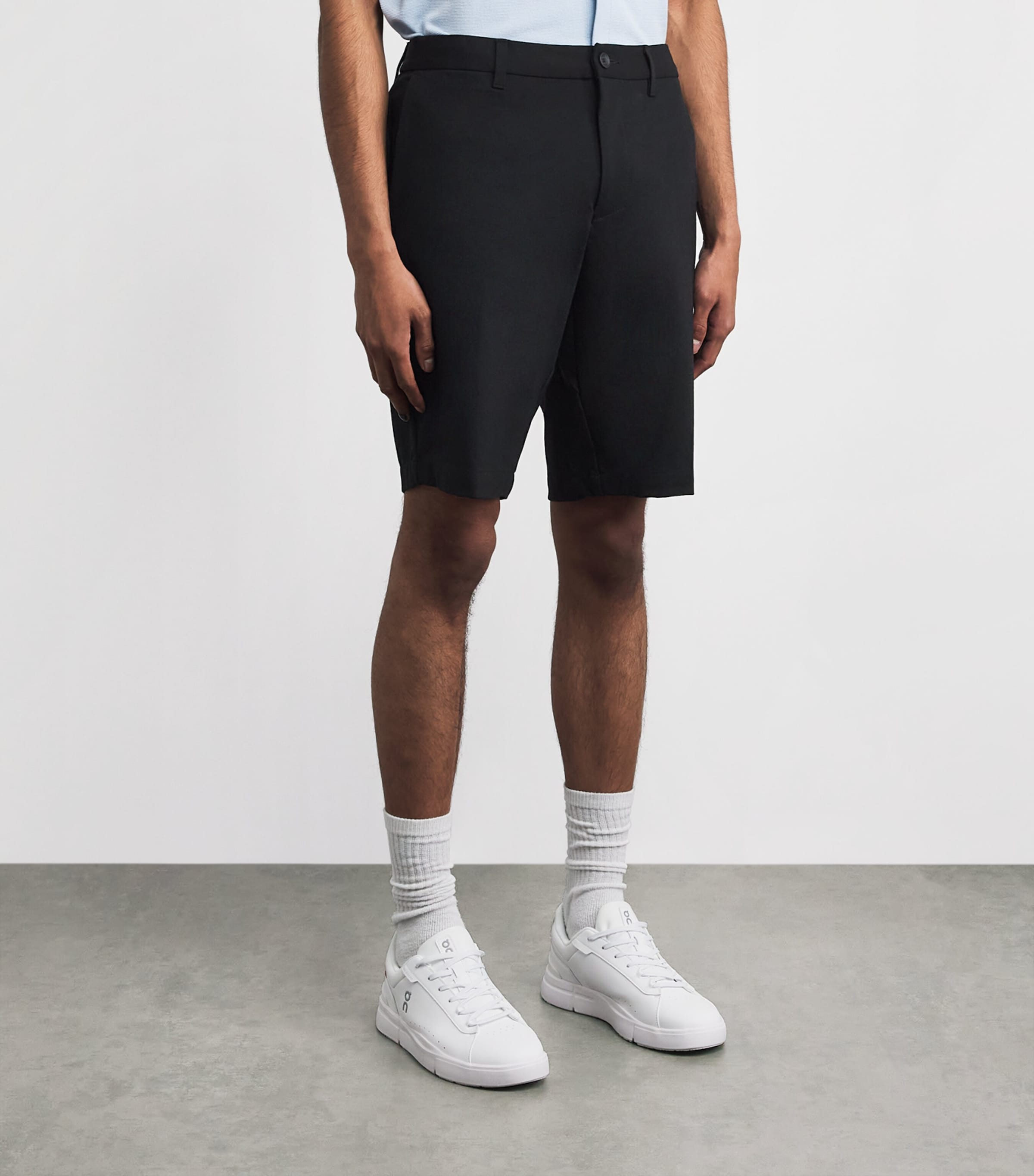 BOSS Mens Commuter Slim Shorts Black Image 4