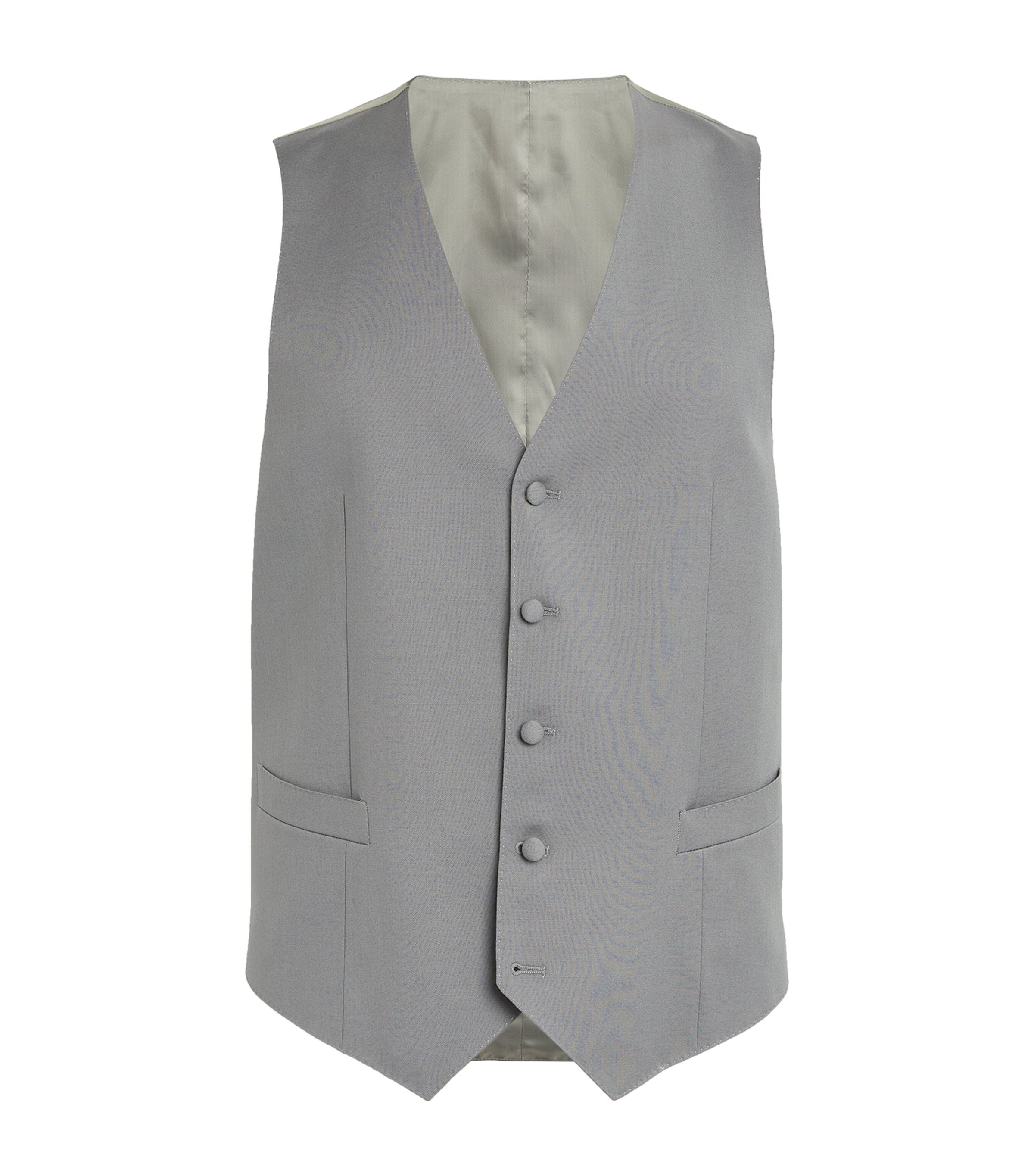 Shop Canali Morning Suit Waistcoat In Blue