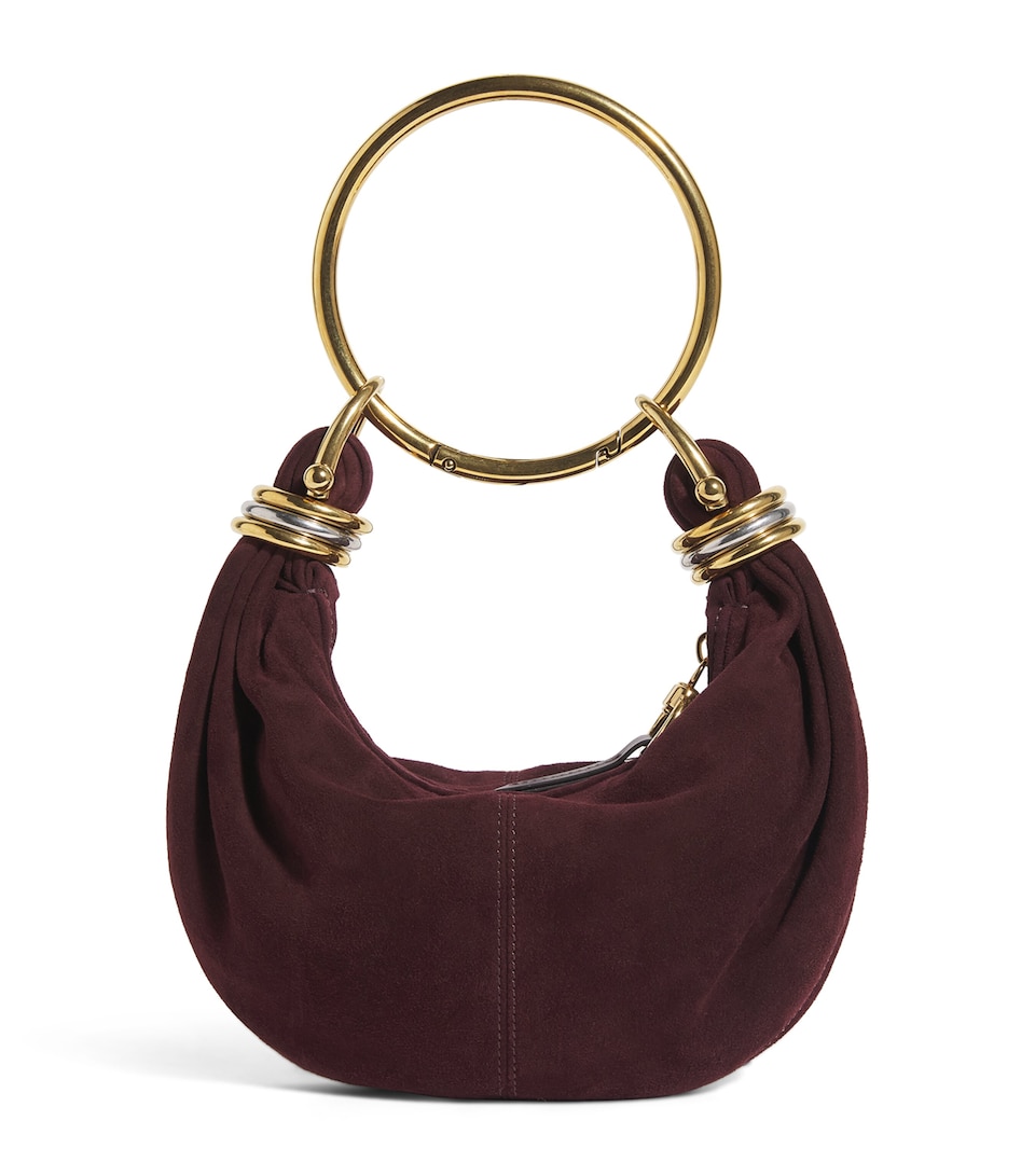 Mini Suede Bracelet Top-Handle Bag