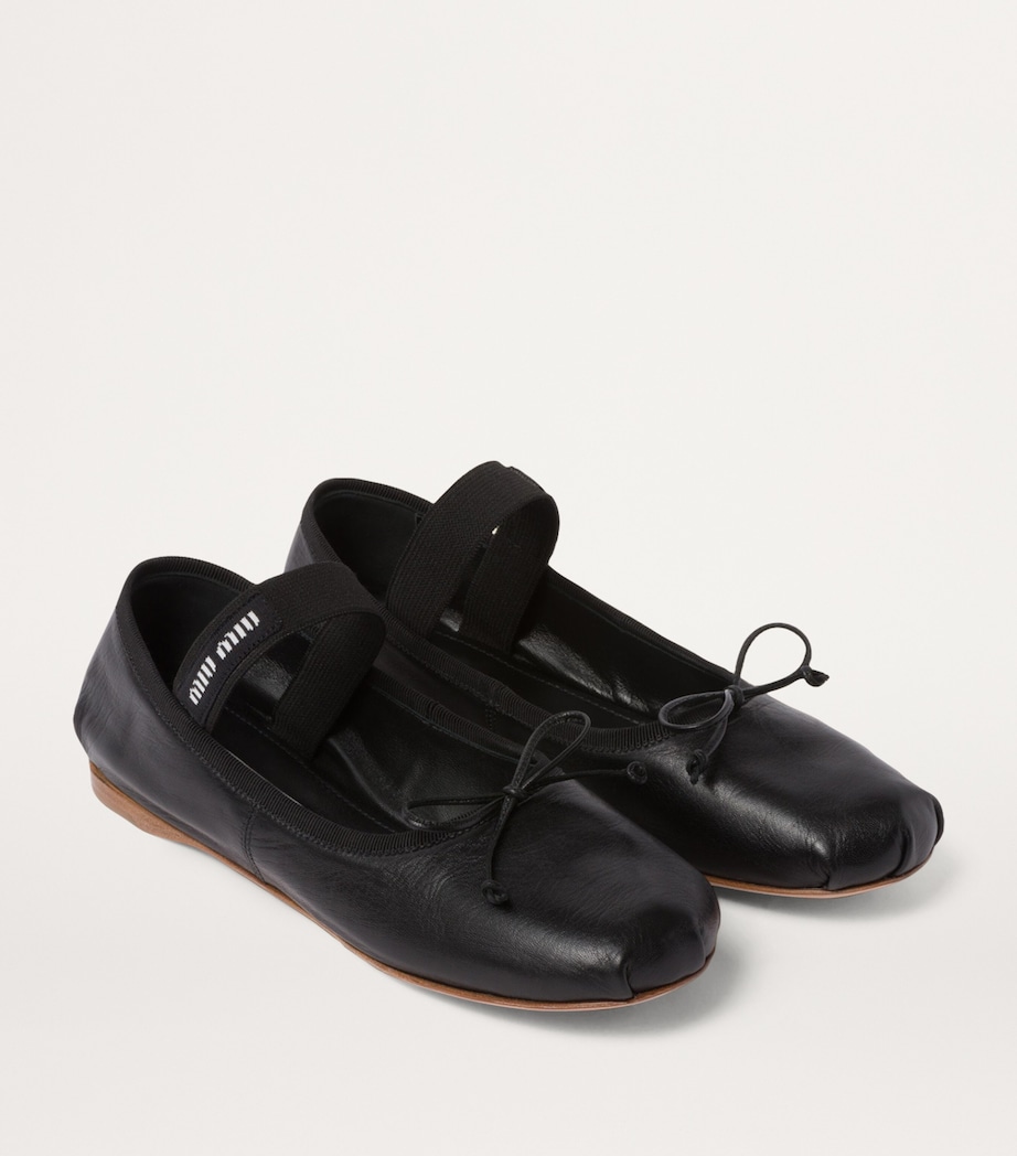 Leather Ballet Flats F0002 Image 3