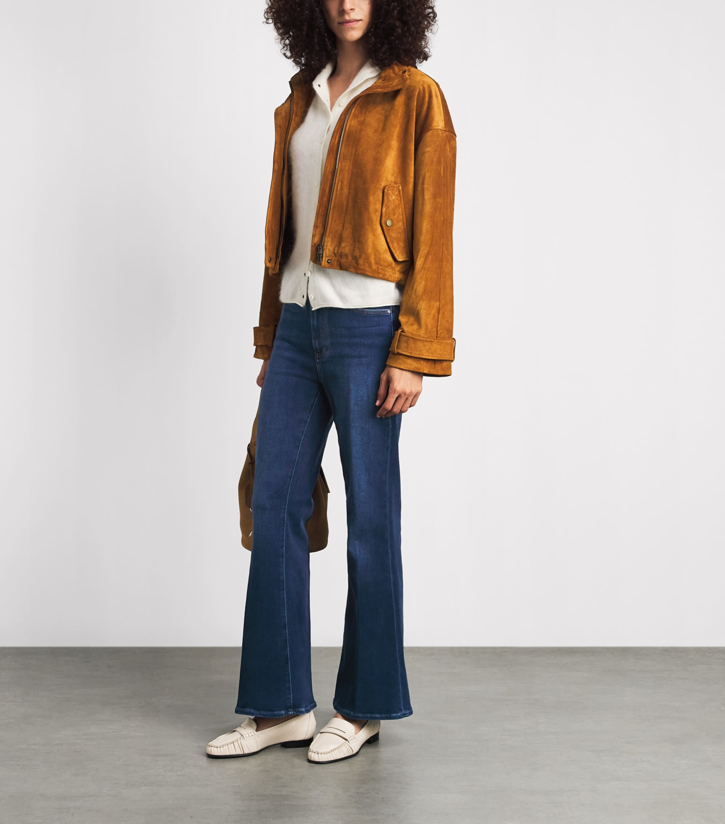PAIGE Womens Marlow Skimmer High-Rise Flared Jeans Admission Image 2