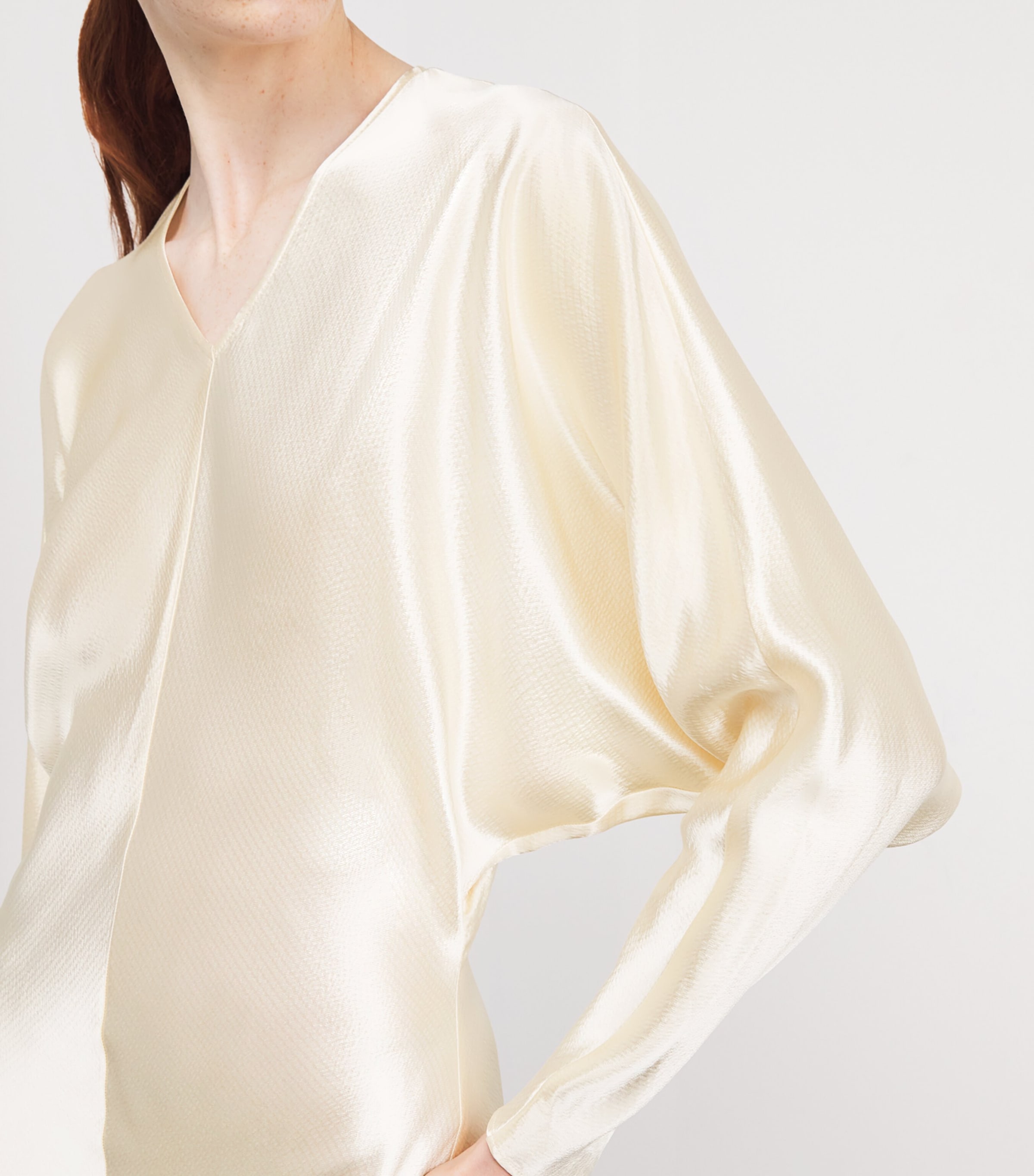 Satin Naomie Maxi Dress CREAM Image 4