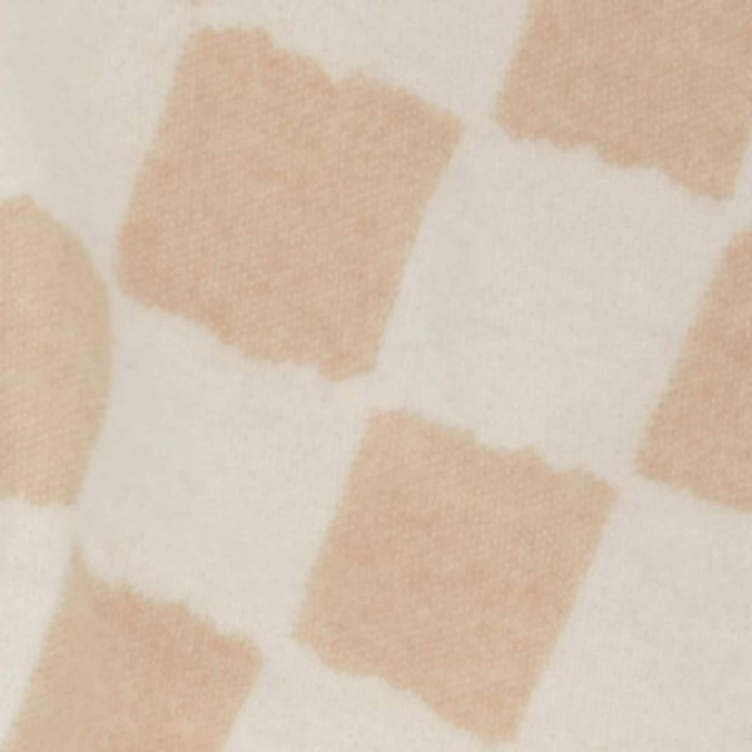 Binibamba Merino Wool Chequerboard Blanket In Brown