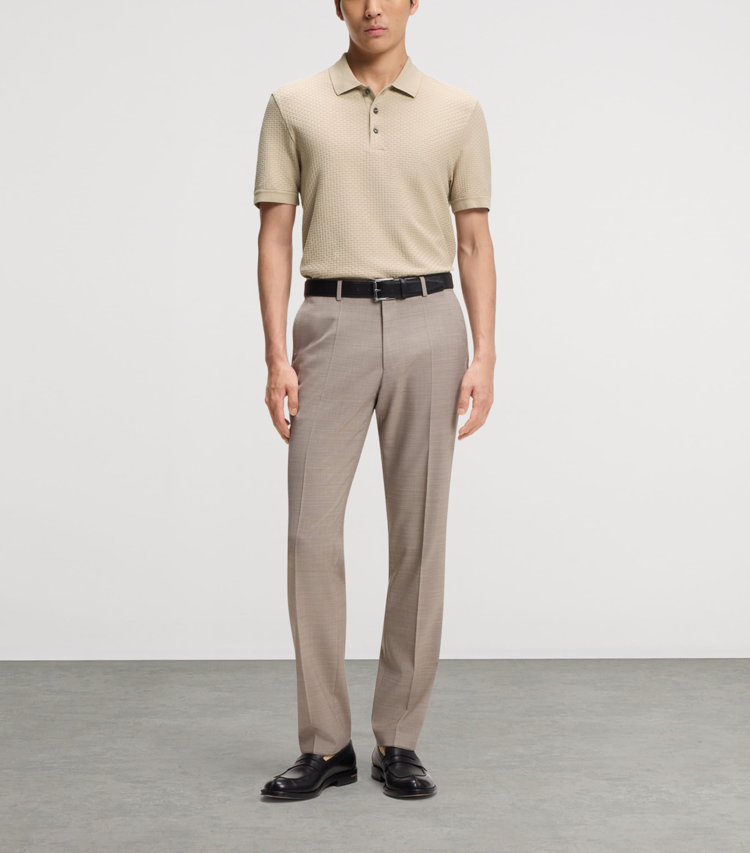 BOSS Mens Cotton Polo Shirt Image 4