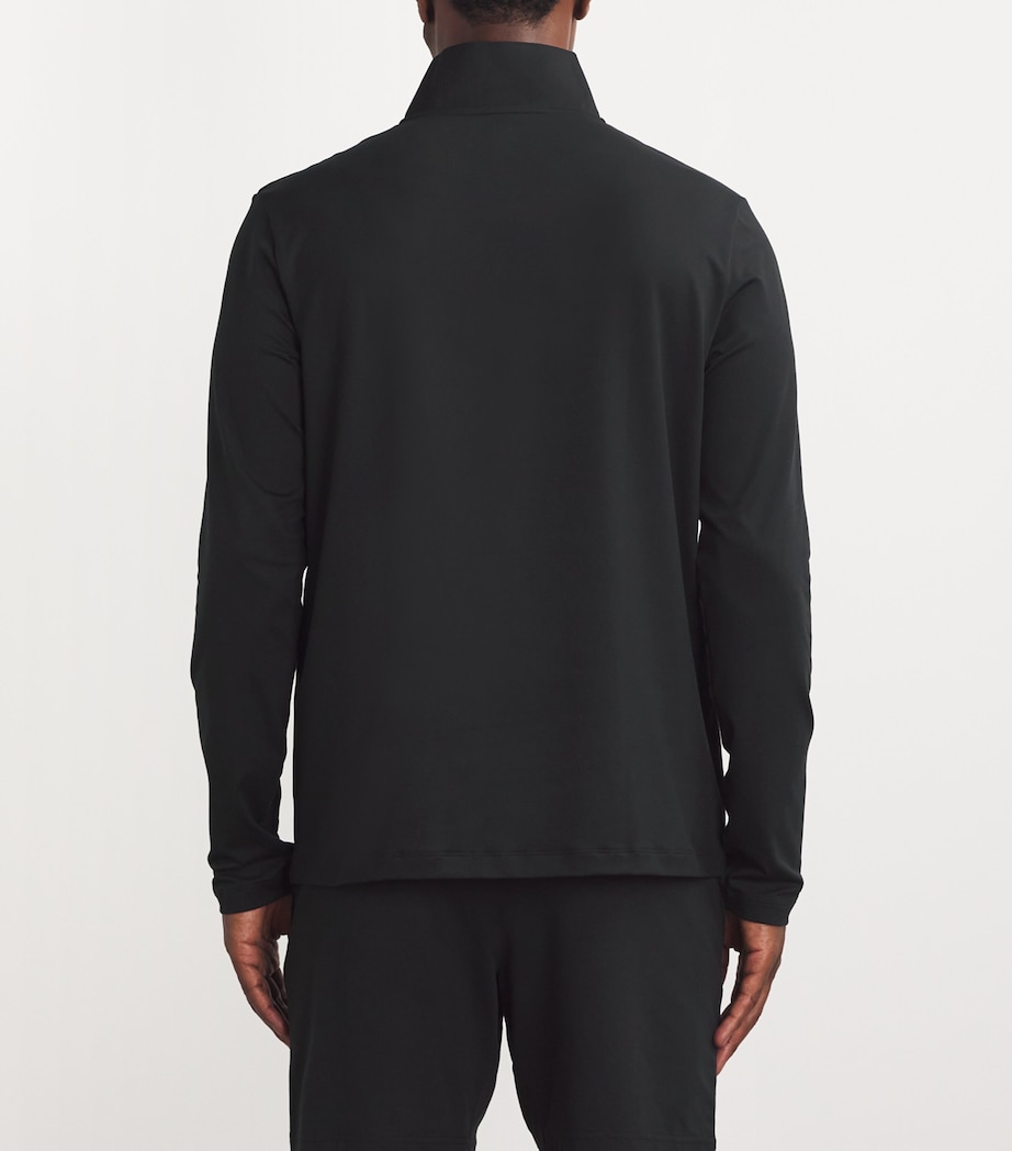 Alo Yoga Mens Conquer Reform Quarter-Zip Top Black Image 4