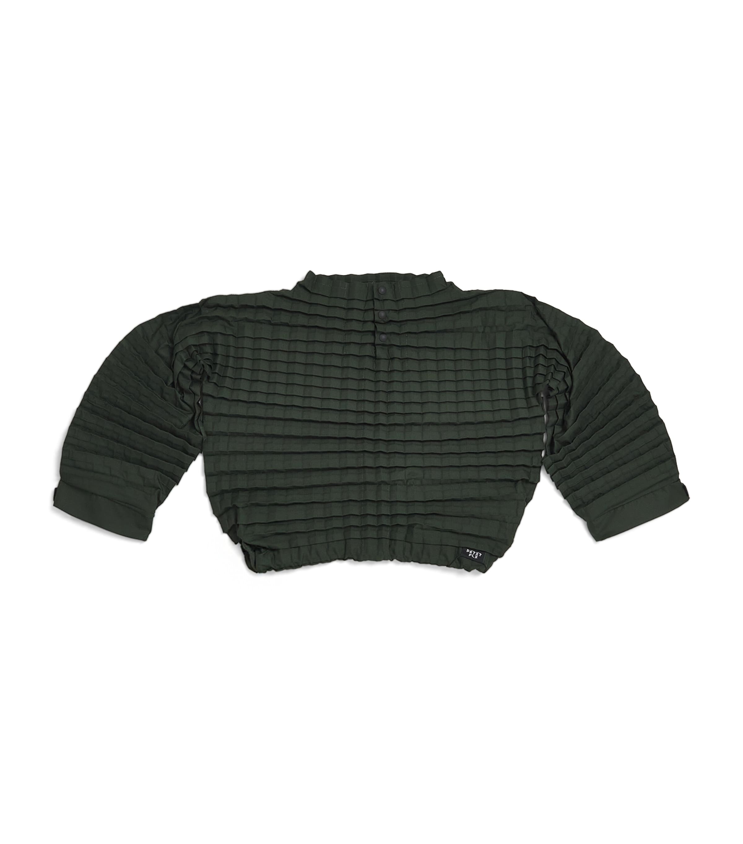 Petit Pli Recycled Crinkle Versatile Top (9 Months-4 Years) Aurora Green Image 1