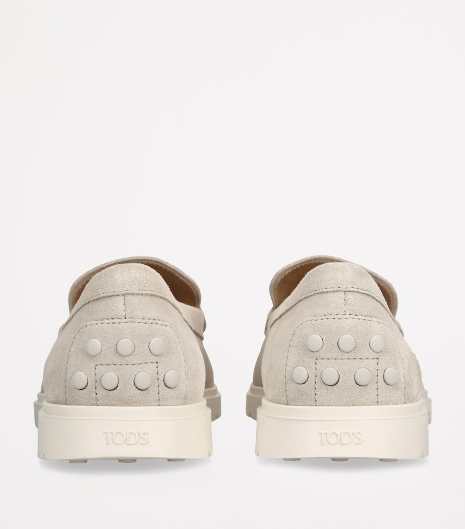 Suede Ibridro Loafers GREY/LIGHT Image 2