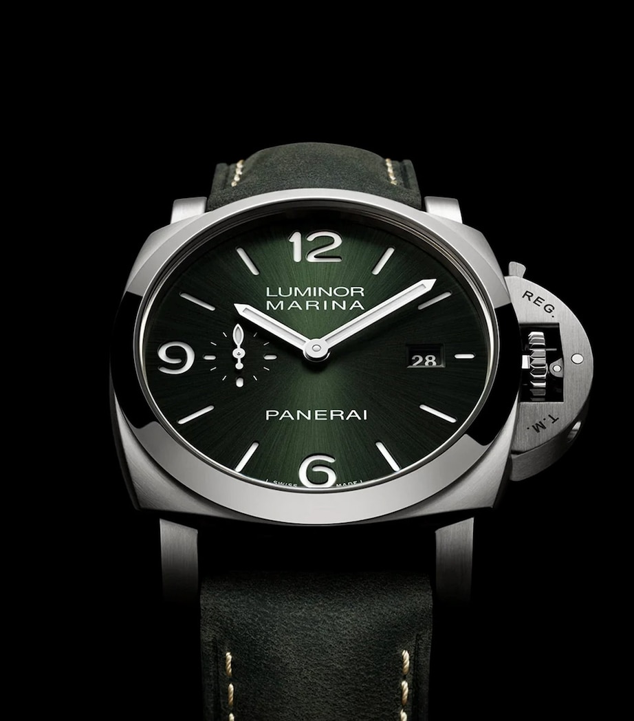 Brushed Titanium Luminor Marina Watch 44mm GREEN Image 4