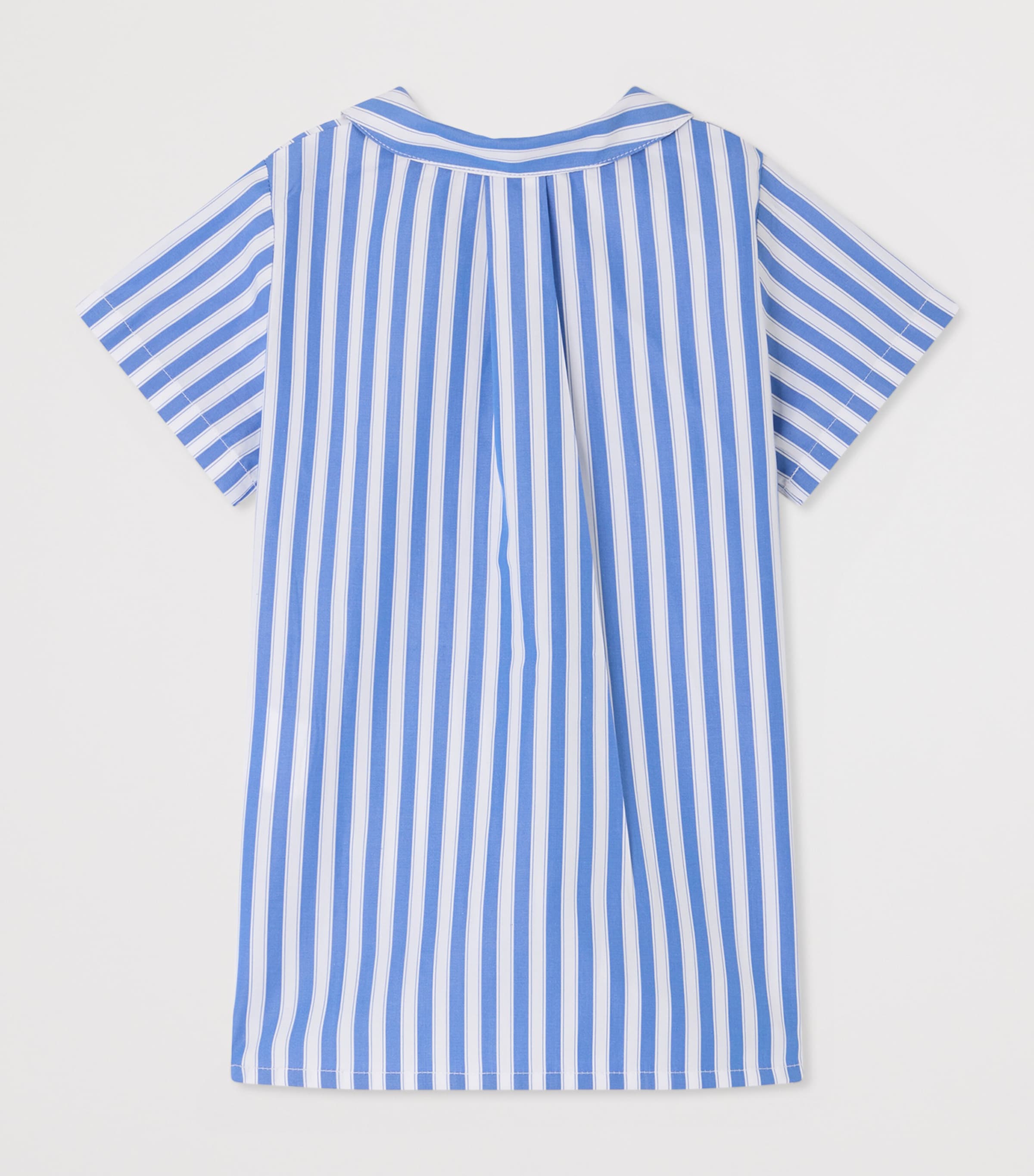 Bonpoint x Maison Kitsuné Stripe Dress (6-36 Months) Ra Bleu De Prusse Image 2