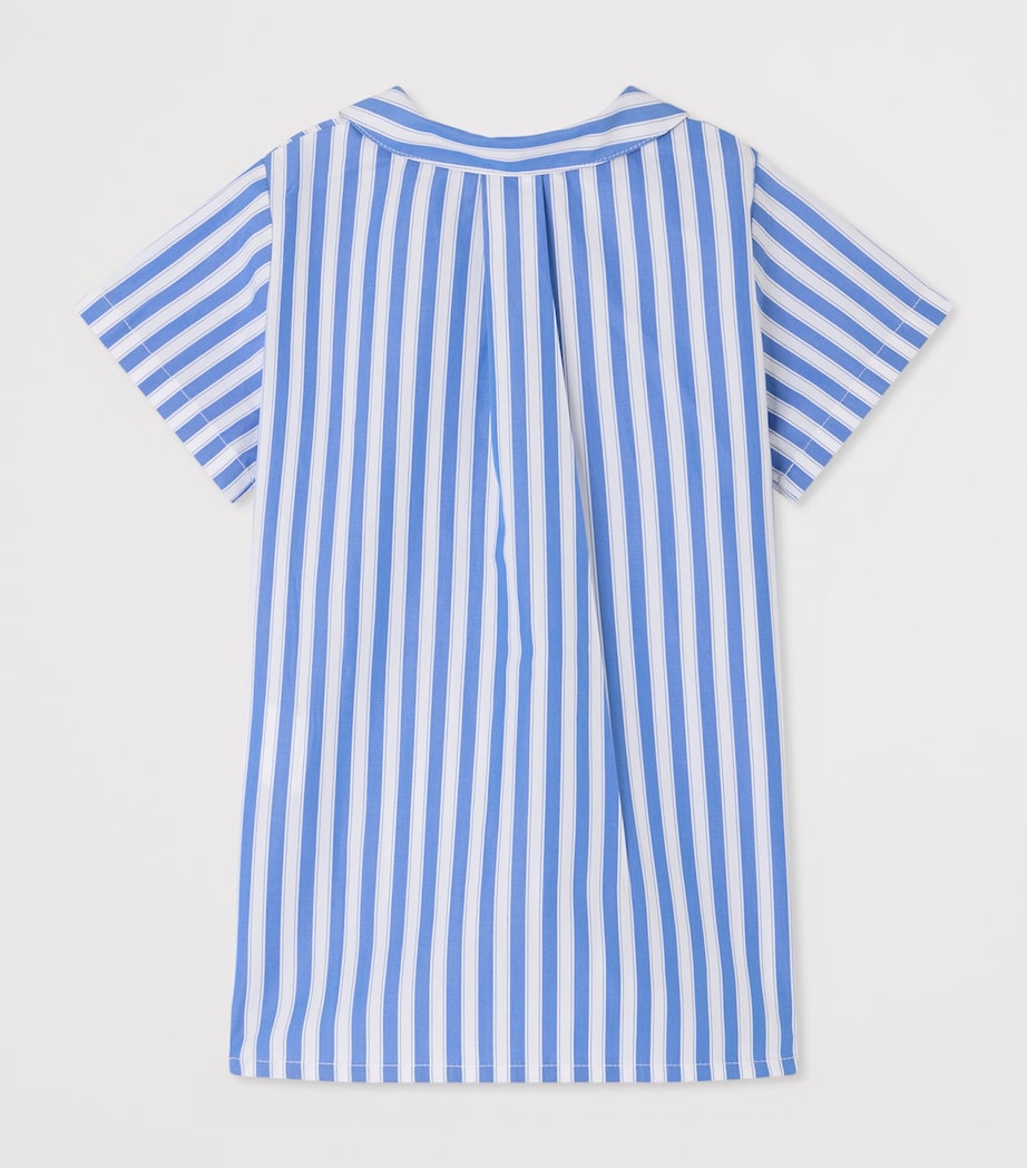 Bonpoint x Maison Kitsuné Stripe Dress (6-36 Months) Ra Bleu De Prusse Image 2