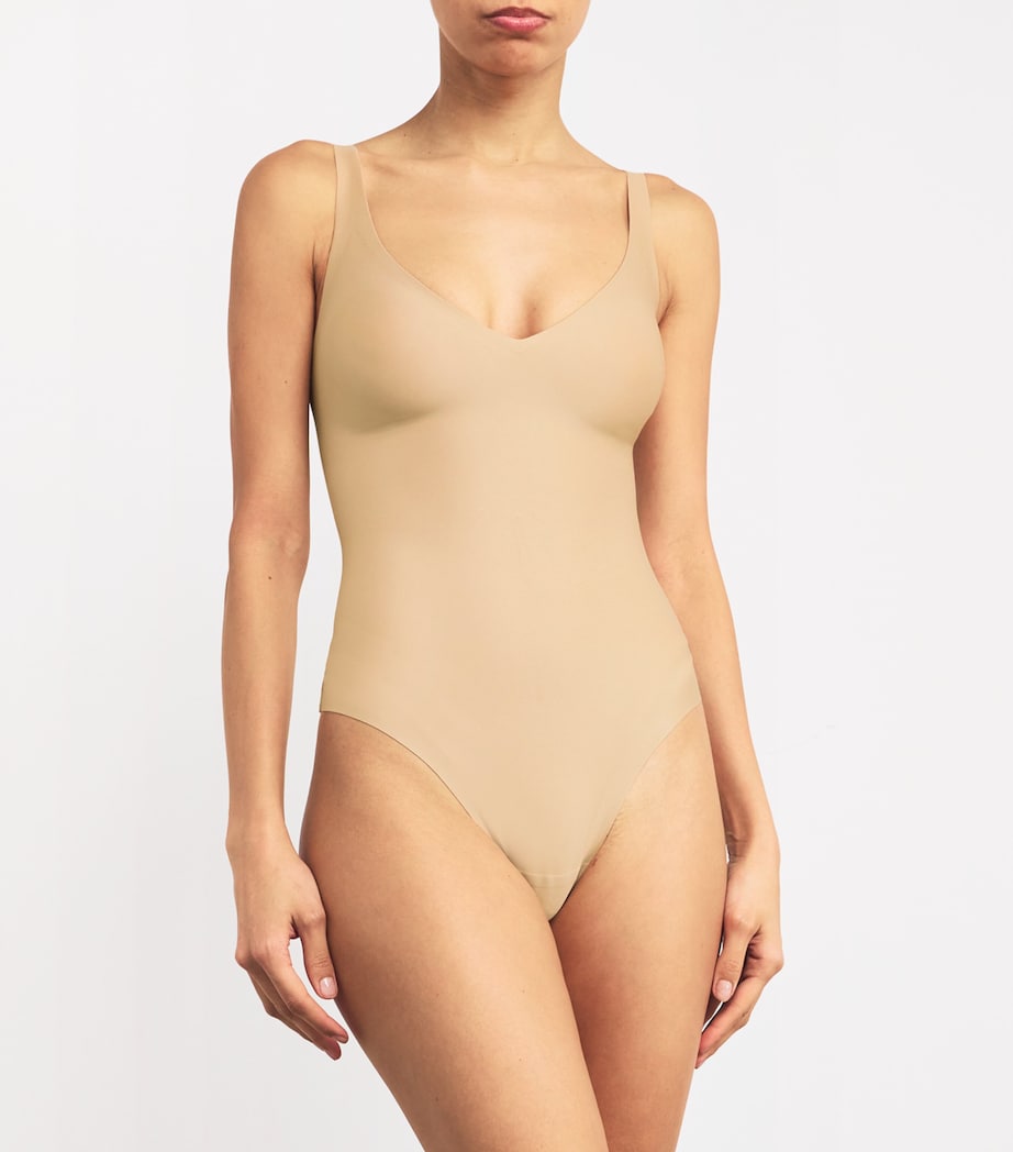 Plunge Thong Bodysuit CLAY Image 2