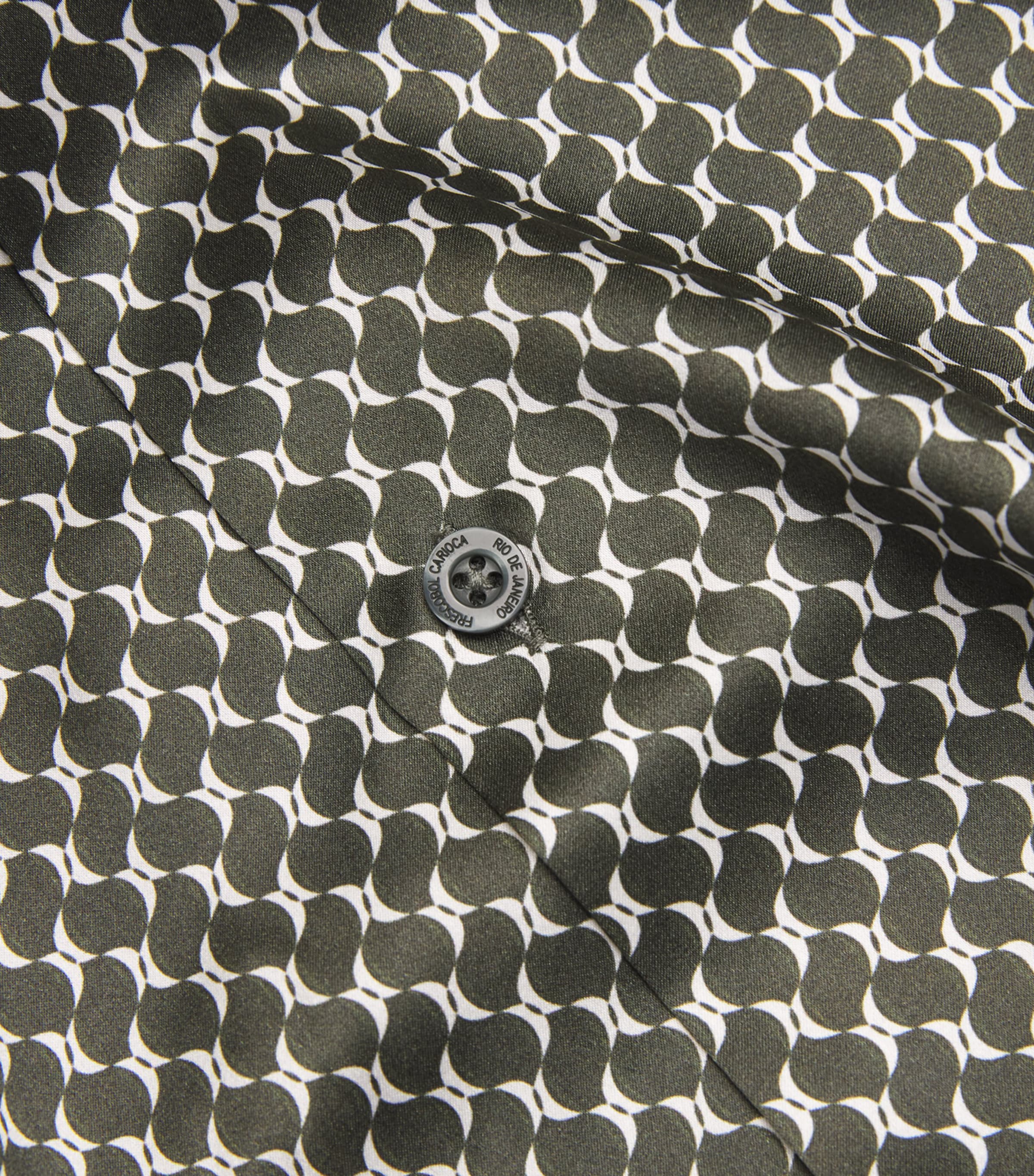 Silk Roberto Short-Sleeve Shirt 840-SEAWOOD Image 5