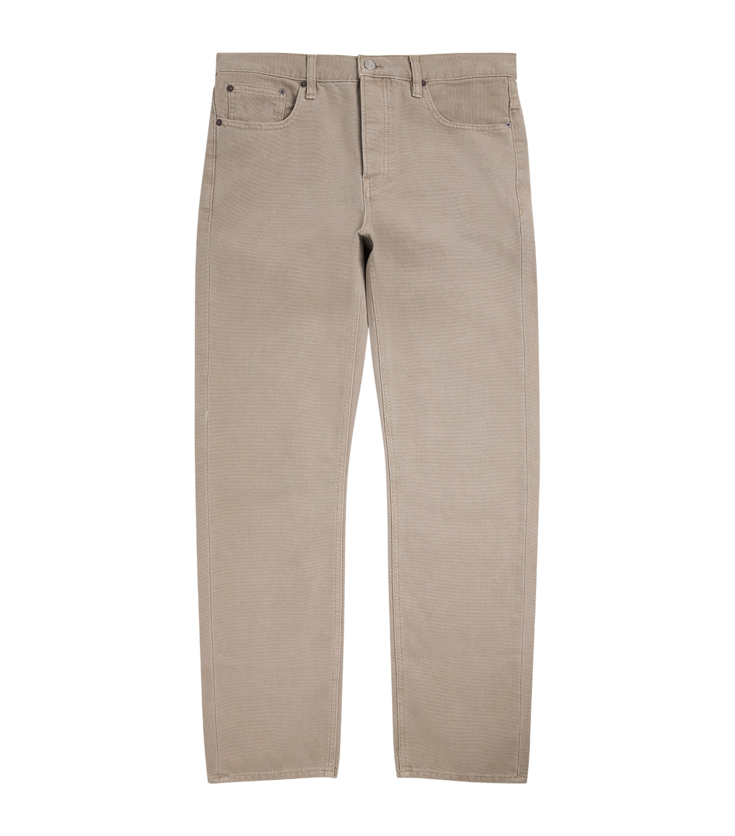 FRAME Mens The Straight Jeans Vintage Khaki Image 1