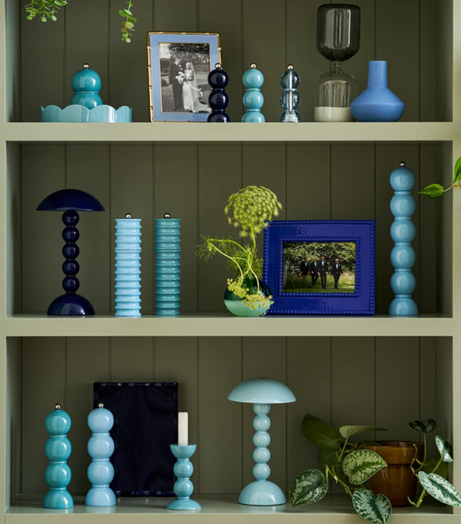 Addison Ross Bobbin Rechargeable Table Lamp Blue Image 6