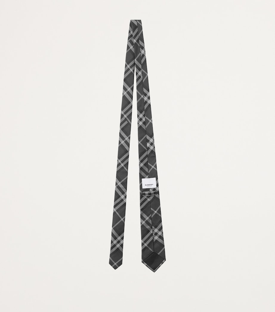 Burberry Silk Vintage Check Tie Charcoal Image 3