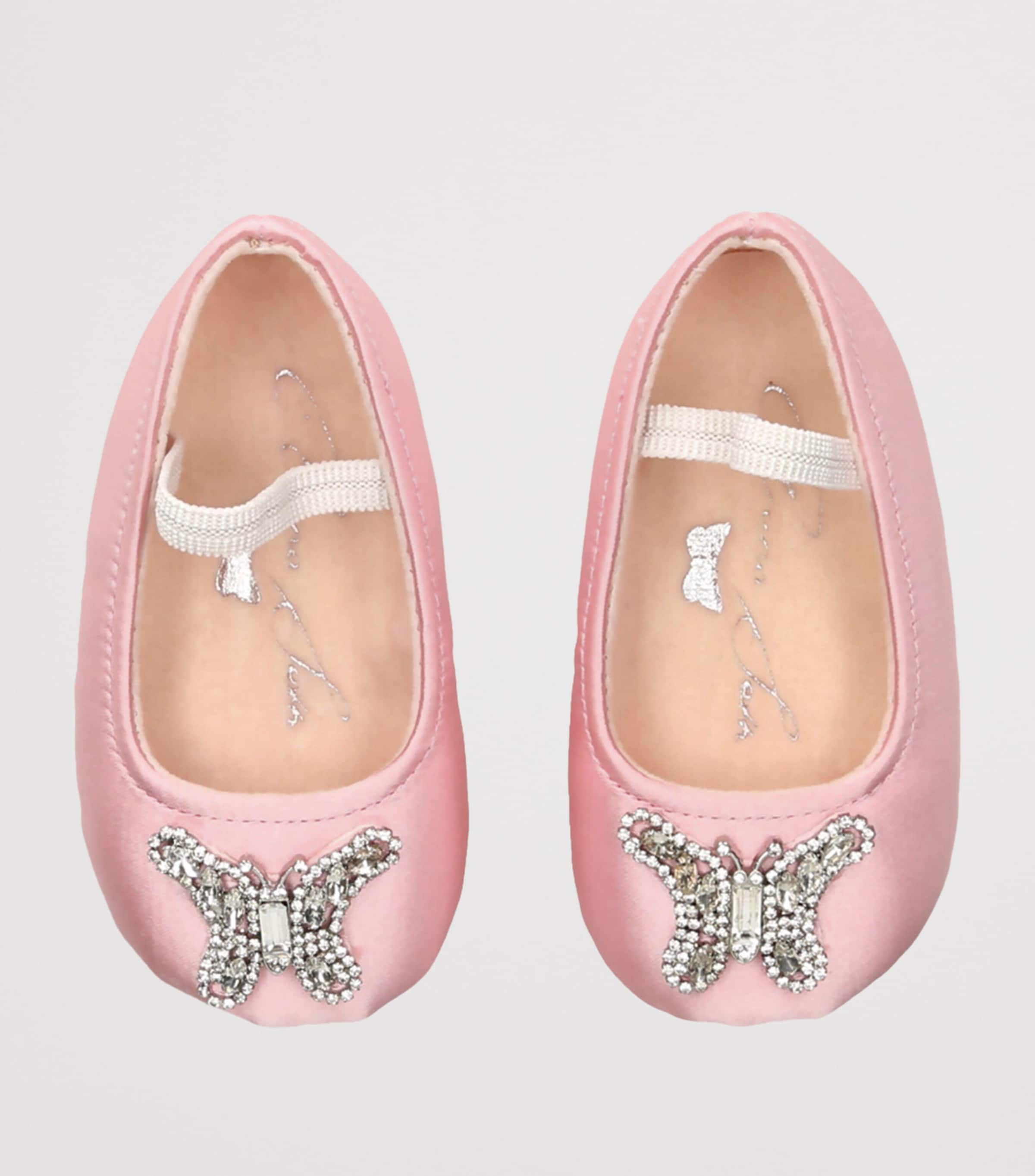 Satin Odette Ballet Flats PALE PINK Image 4