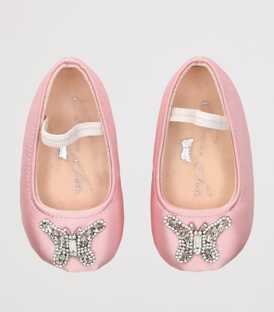 Satin Odette Ballet Flats PALE PINK Image 4