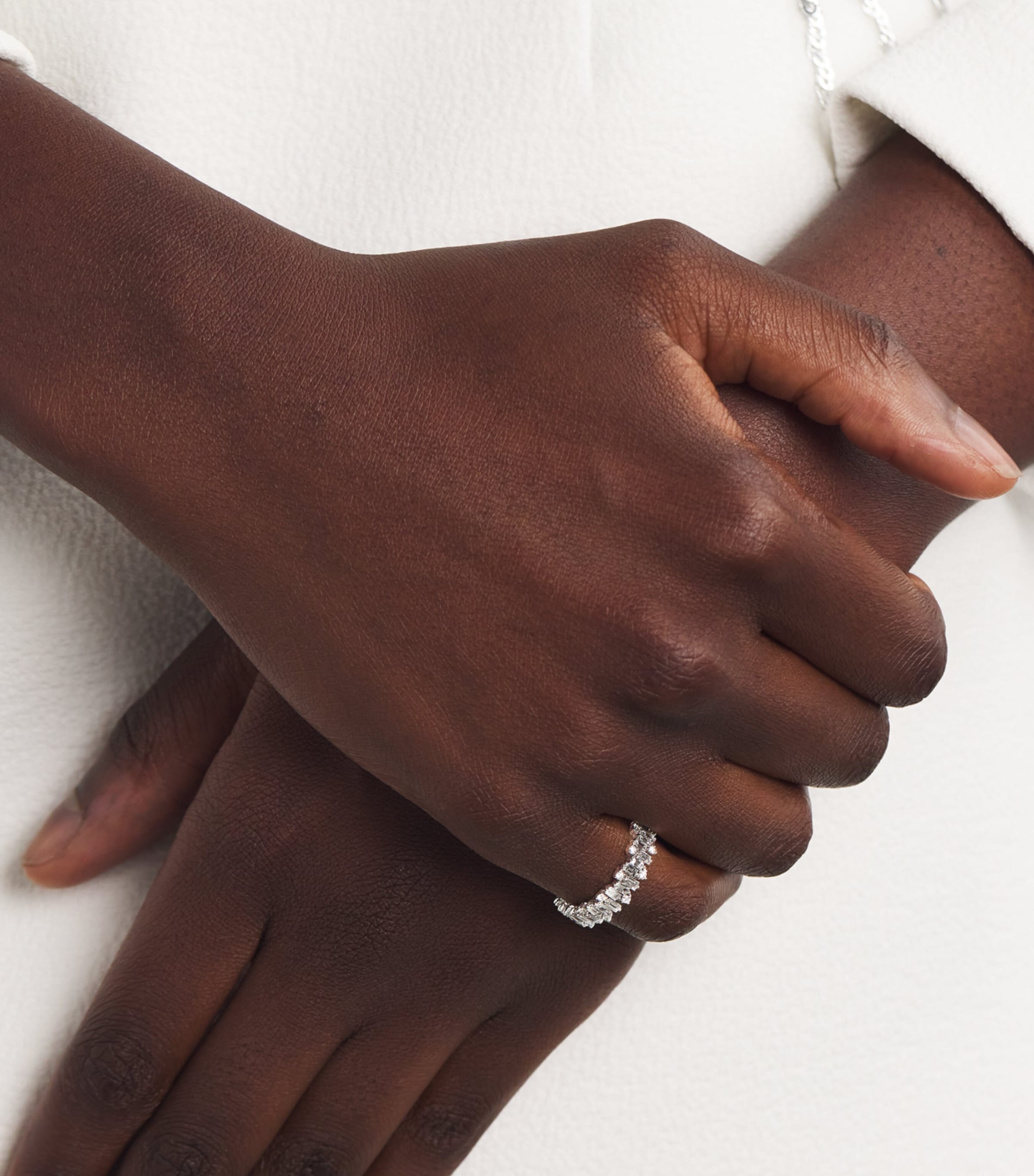 White Gold and Diamond Frenzy Ring (Size 5.5) 18K WG/WD Image 2