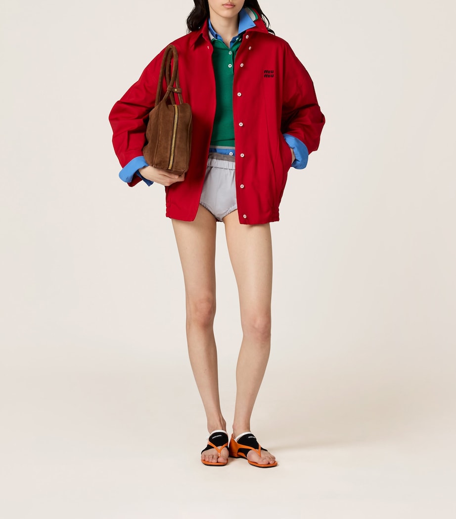 Poplin Blouson Jacket F0D56 Image 2