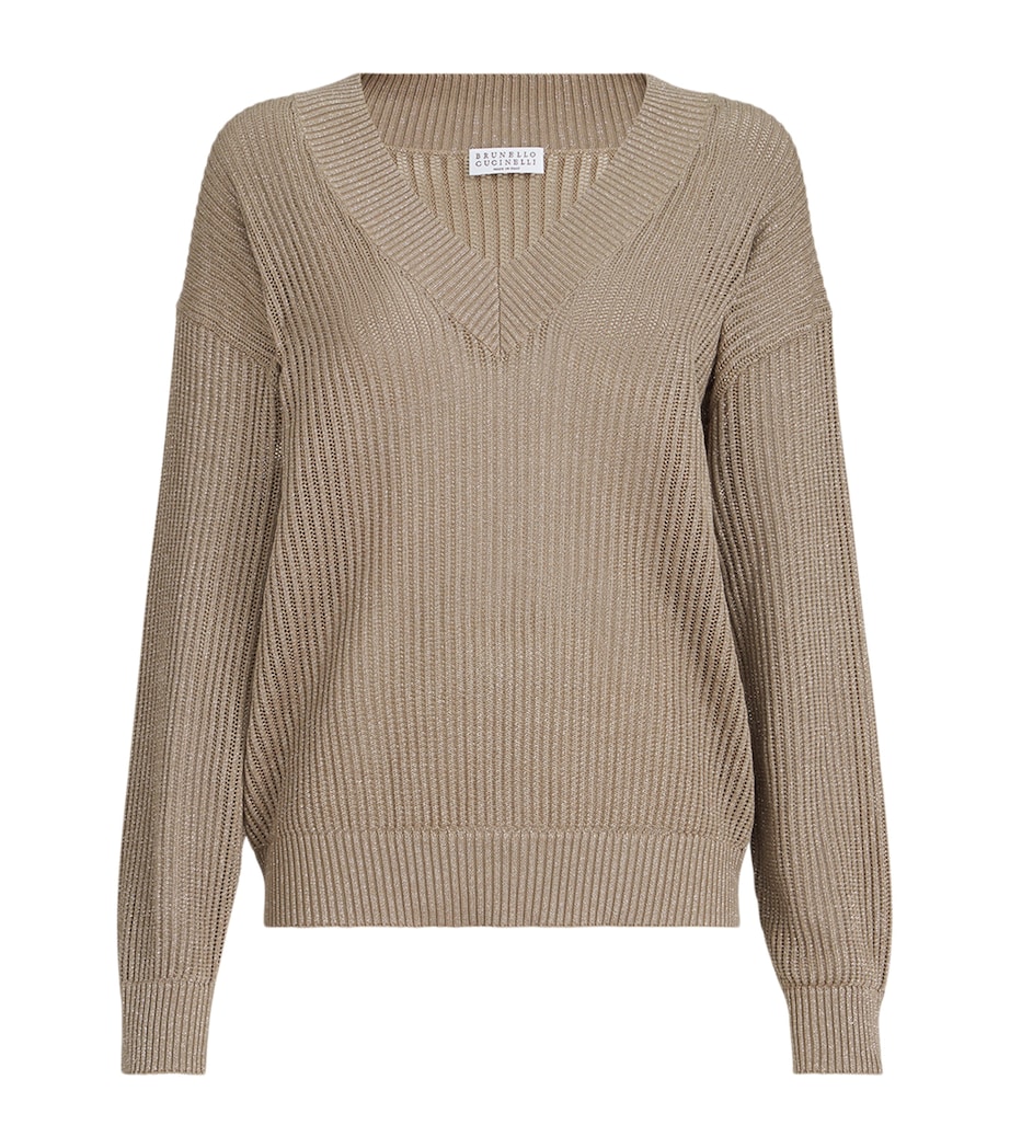 Cotton-Blend Sweater CCJ17 Image 1