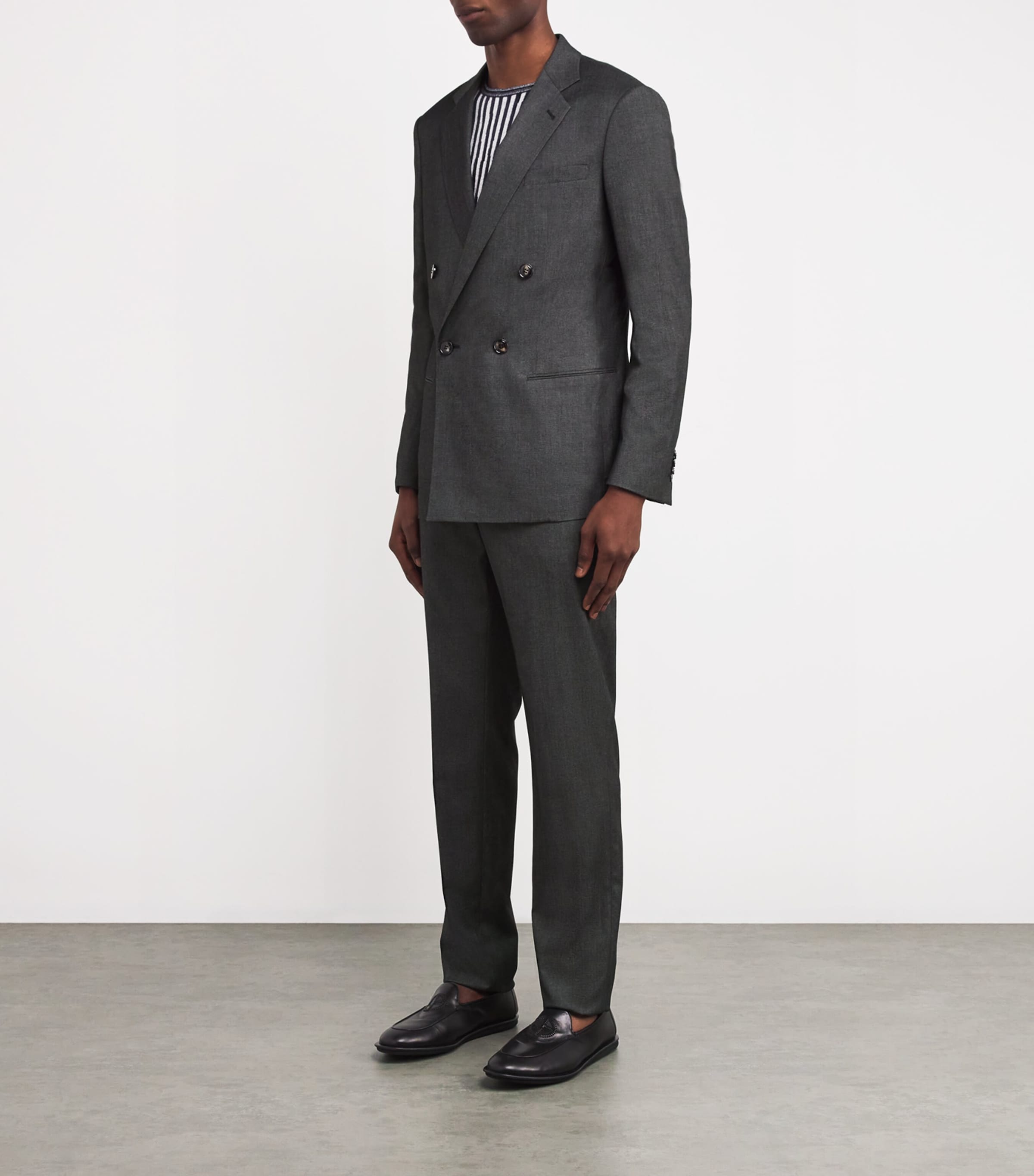 Cashmere-Blend Double-Breasted Soho Suit U8136 Image 3