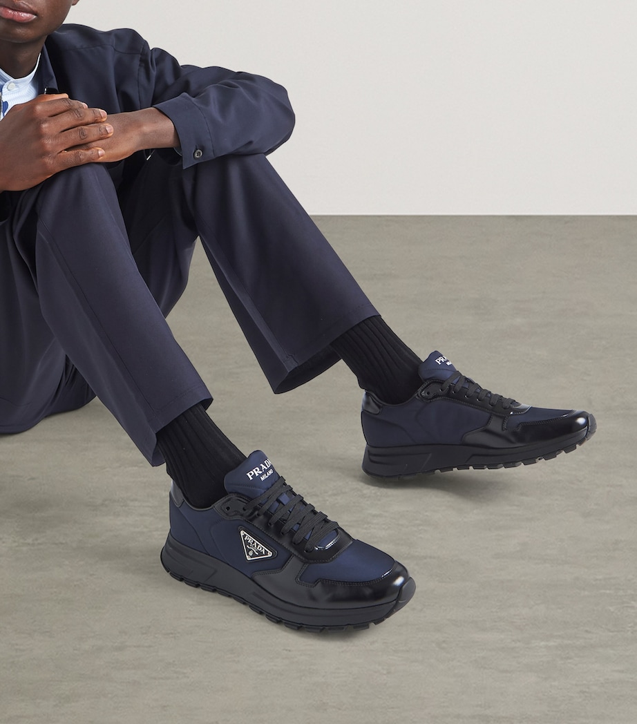 Prax 01 Re-Nylon and Leather Sneakers F0713 Image 3