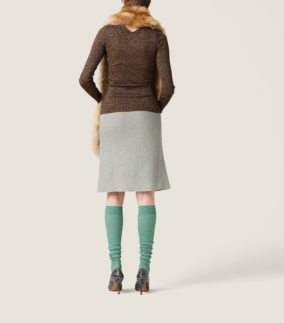 Lamé Ribbed Sweater F0005 Image 6