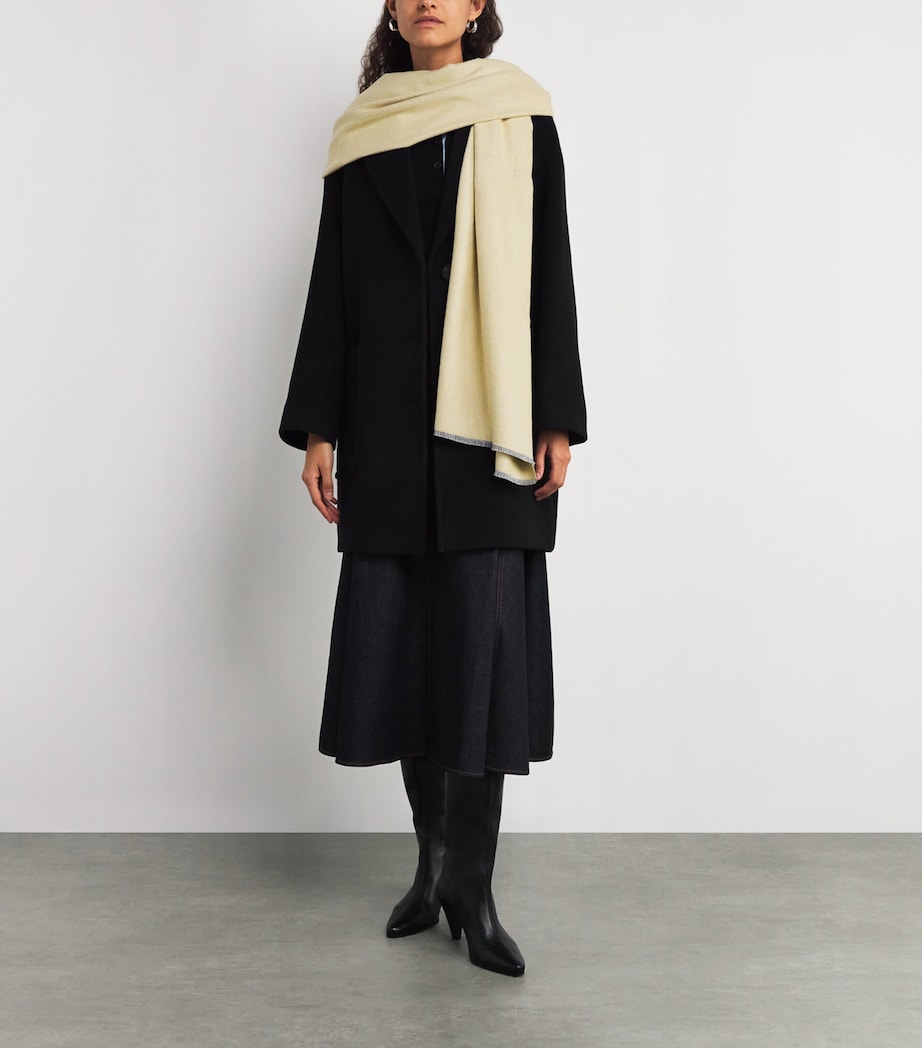 Double-Faced Stole SKY-BLUE Image 3