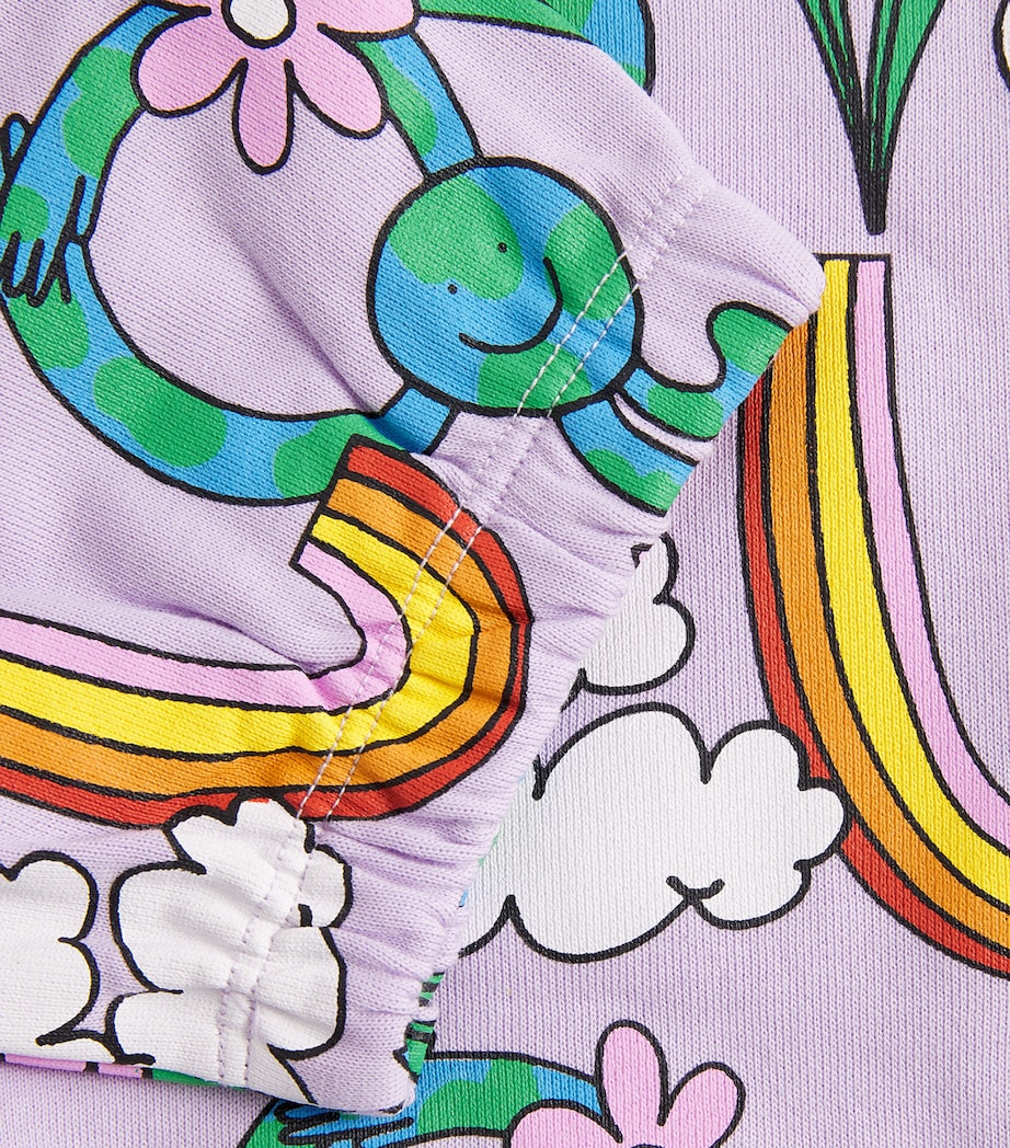 Cotton Love Print Sweatpants (3-14+ Years) 522MCVIOLA/MULTI Image 4