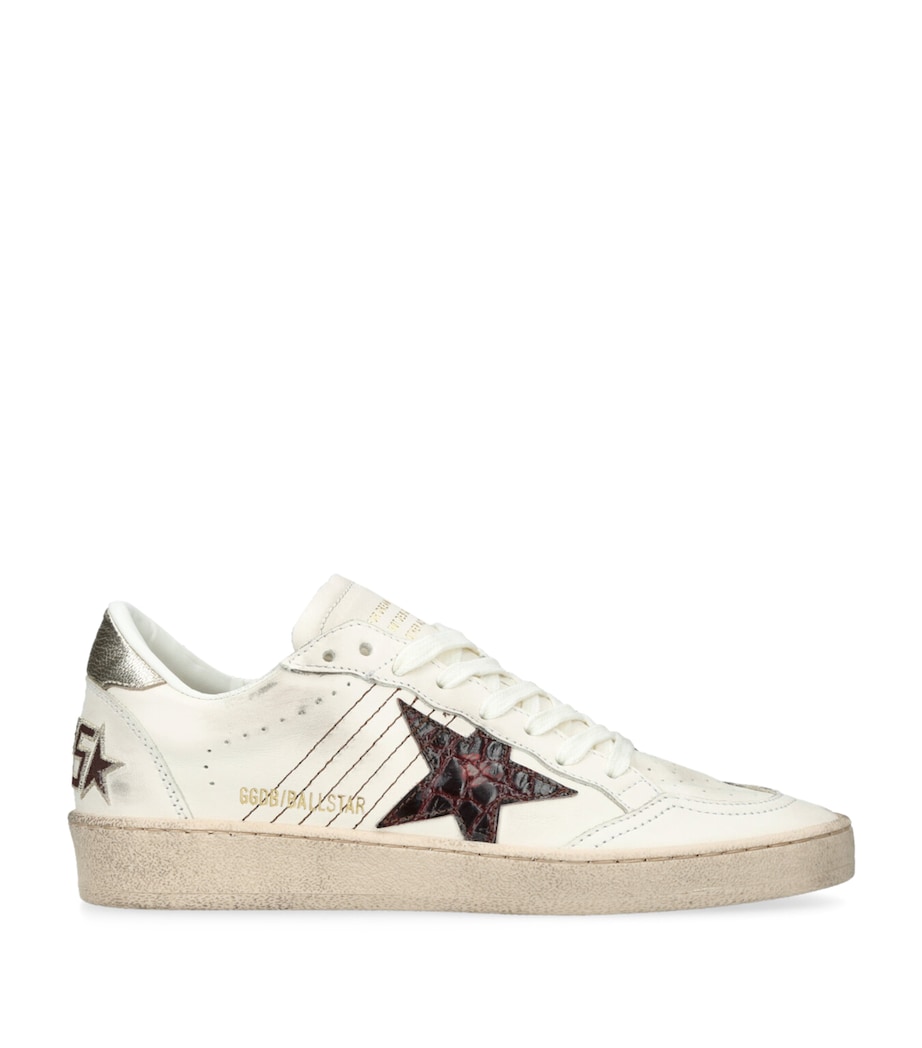 Golden Goose Leather Ball Star Sneakers White/comb Image 1