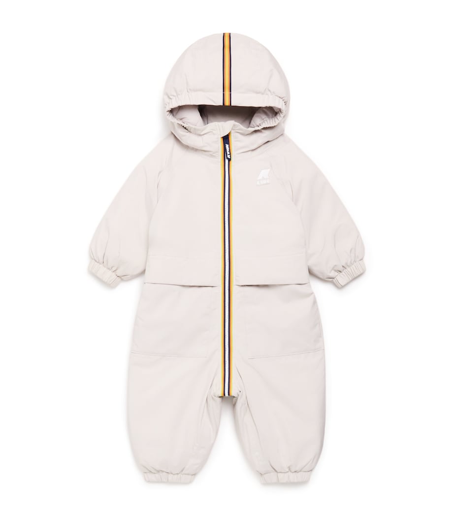 x K-Way Hooded Snowsuit (6-24 Months) GREY PEARL Image 1