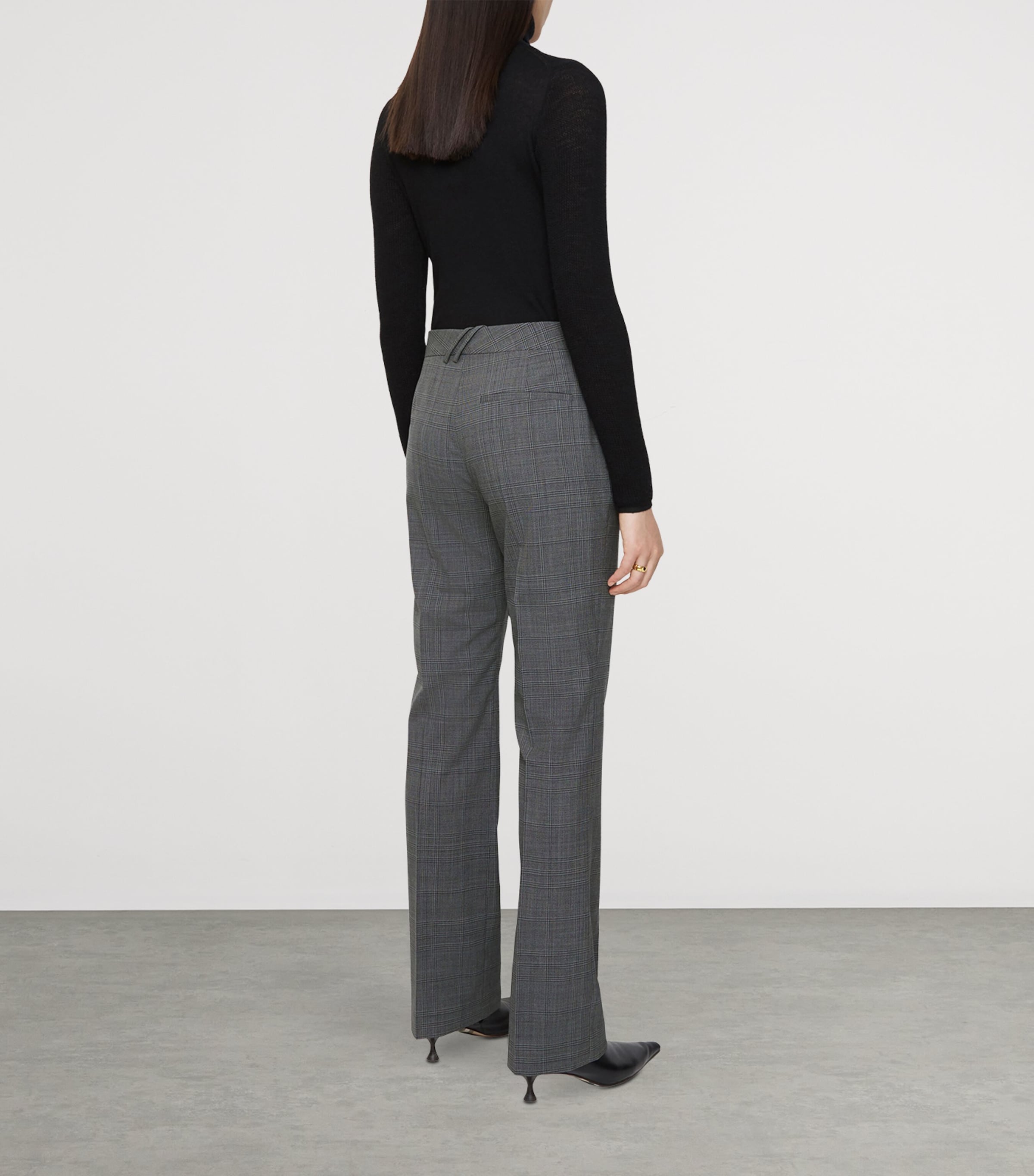 Wool Check Trousers SILHOUETTE BLGRT GR Image 3