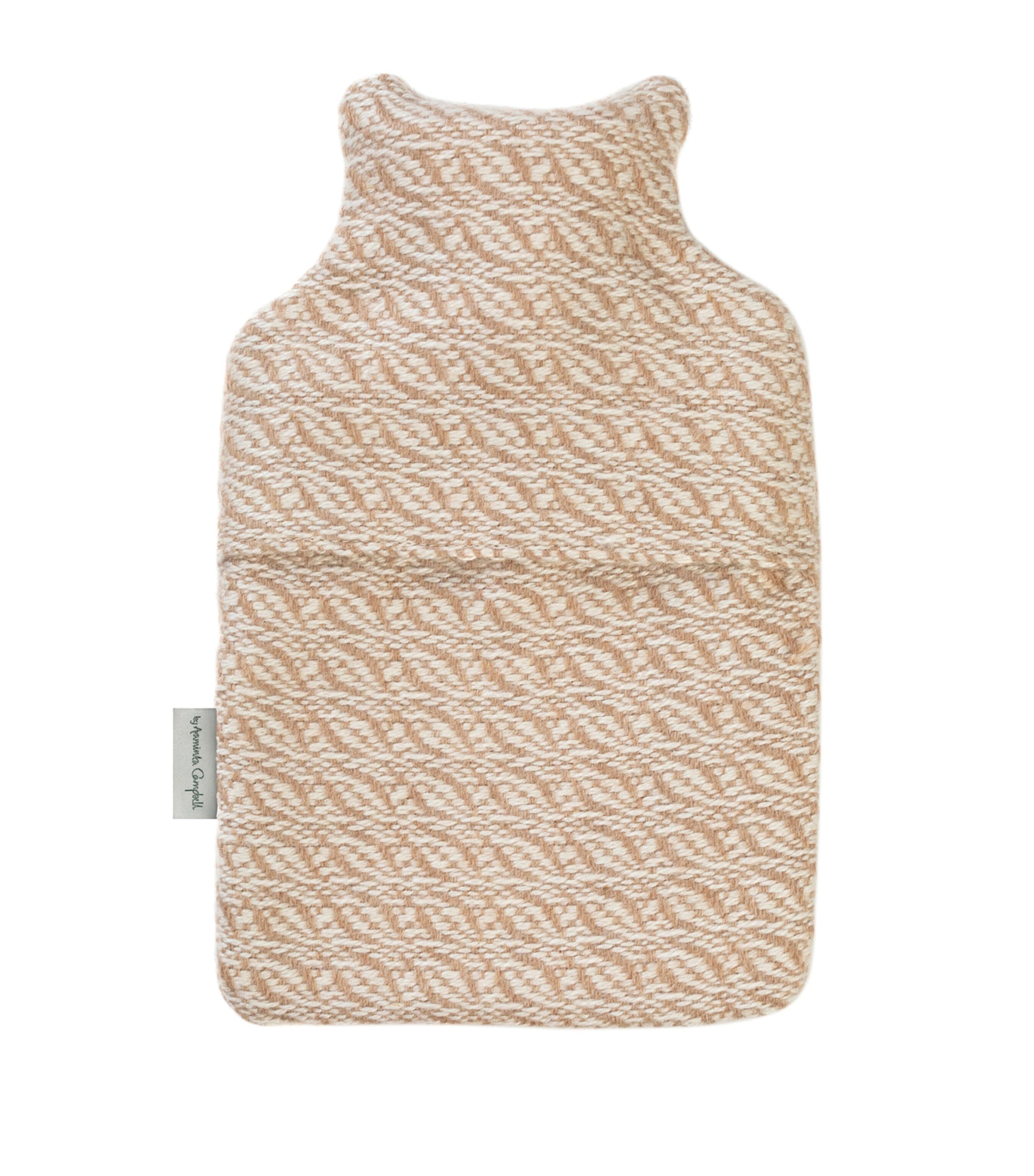 Araminta Campbell Small Alpaca-Blend Hot Water Bottle Caramel Image 5
